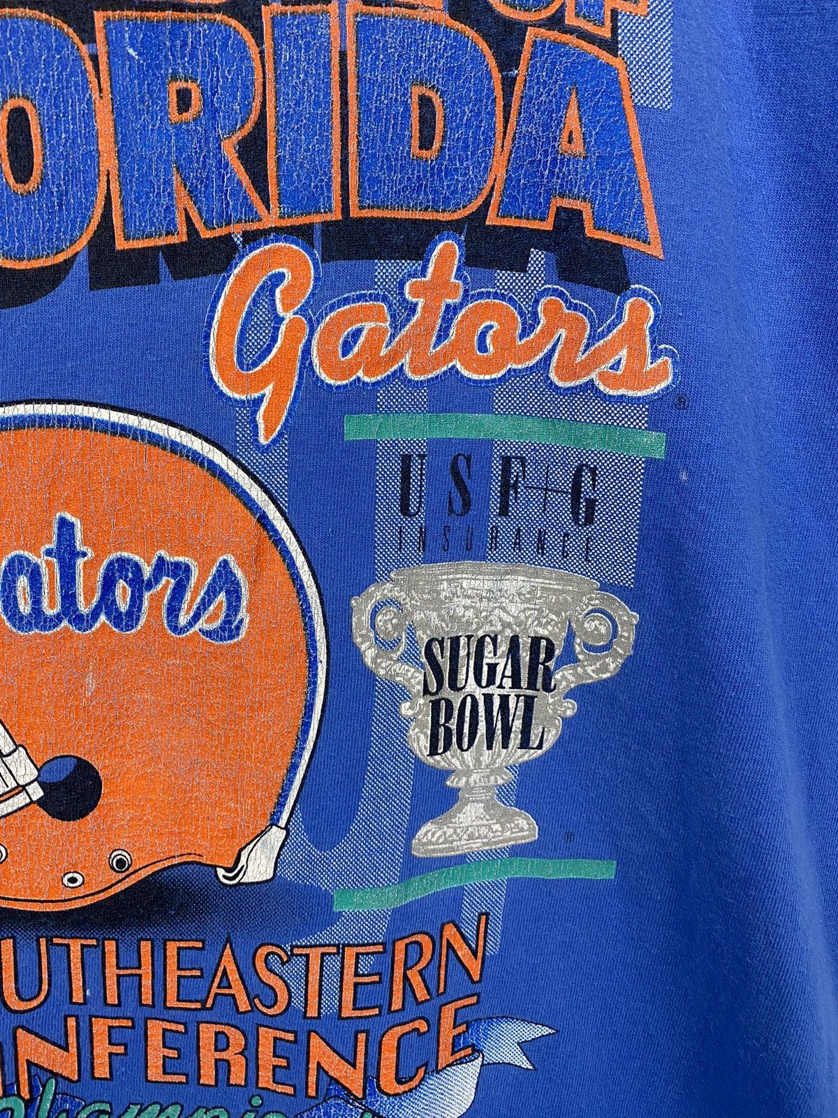 Fruit Of The Loom 🏈🐊 Vintage 1993 Florida Gators NFL Football Jersey Rugby Y2K Size US L / EU 52-54 / 3 - 7 Thumbnail