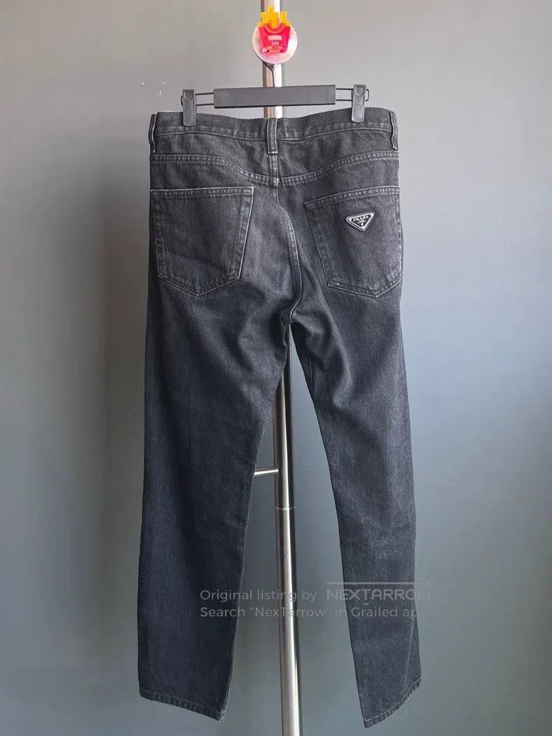 Prada Prada Washed to make old triangle metal label jeans Size US 31 - 2 Thumbnail