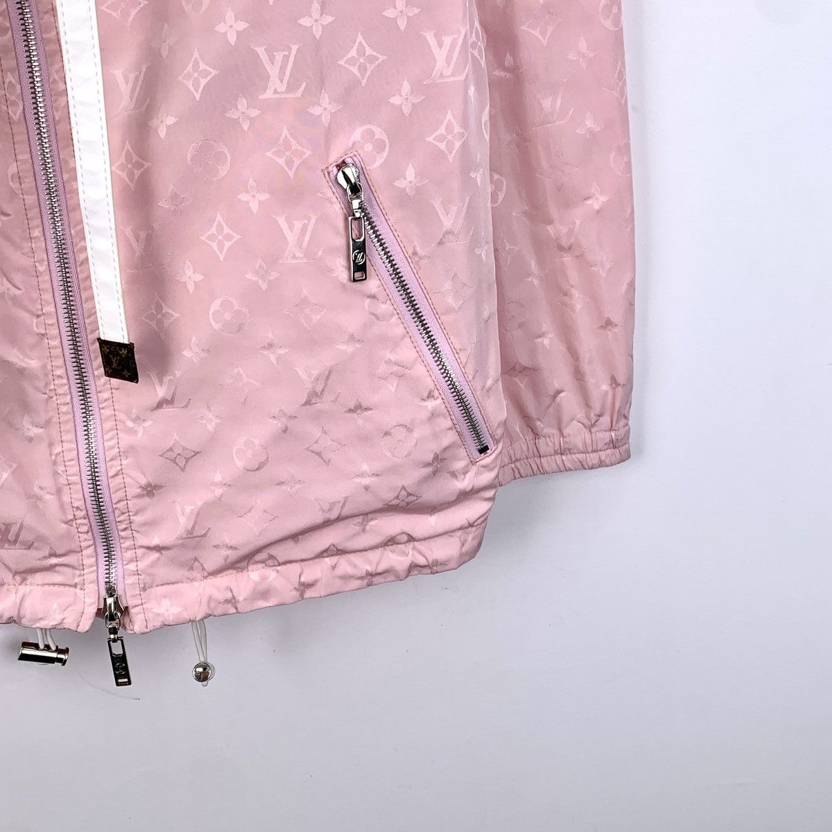 Louis Vuitton Louis Vuitton Pink Logo Old Flower Full Print Jacket Size XXS / US 00 / IT 34 - 4 Thumbnail