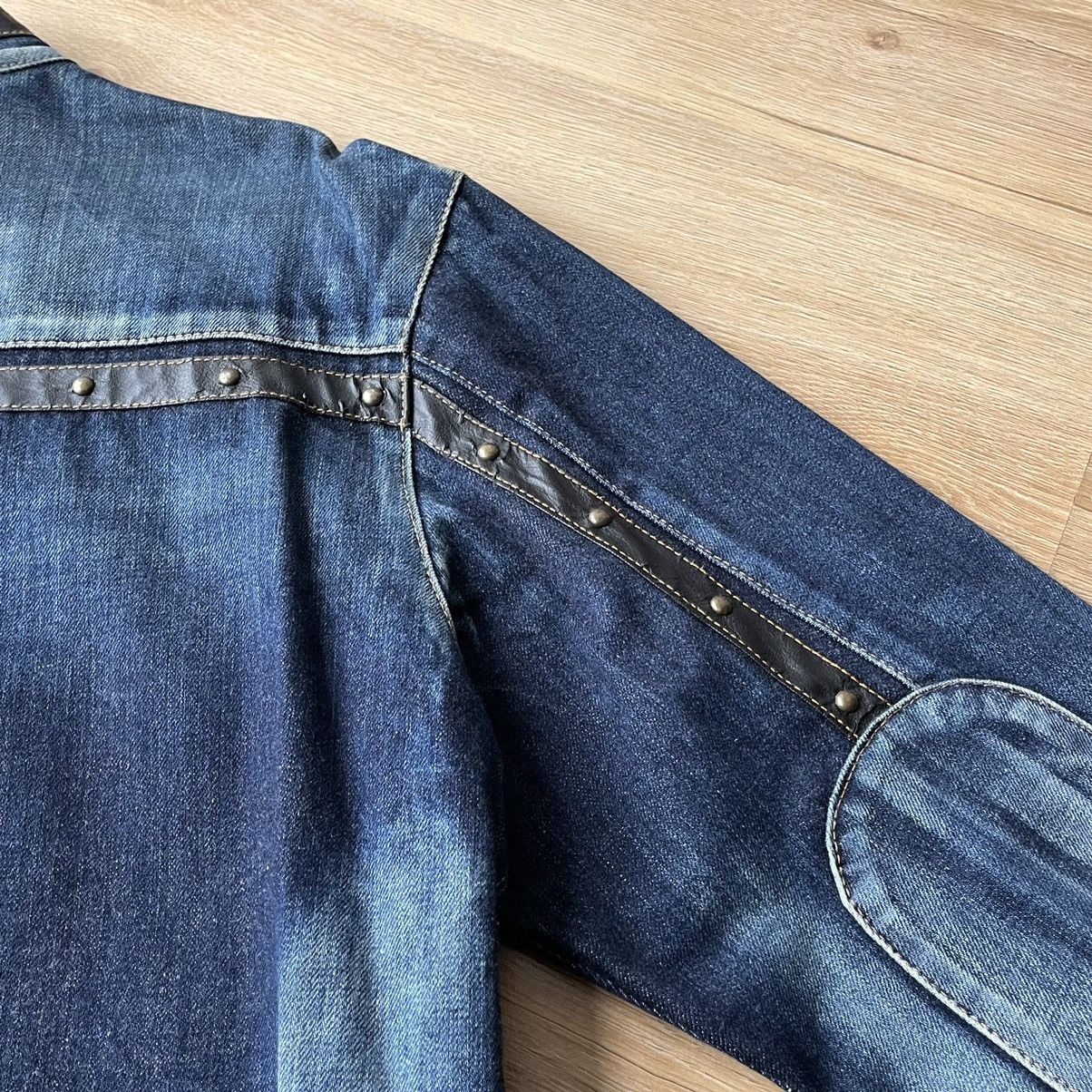 If Six Was Nine Vintage Distressed Carpenter Moto Zip Denim Jacket y2k Size US L / EU 52-54 / 3 - 17 Thumbnail