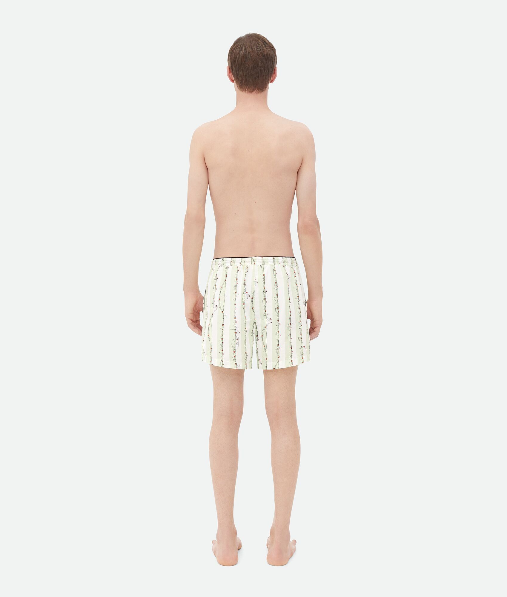 Bottega Veneta o1n1vont0725 Printed Swimmers Nylon Swim Shorts Size US 34 / EU 50 - 3 Thumbnail