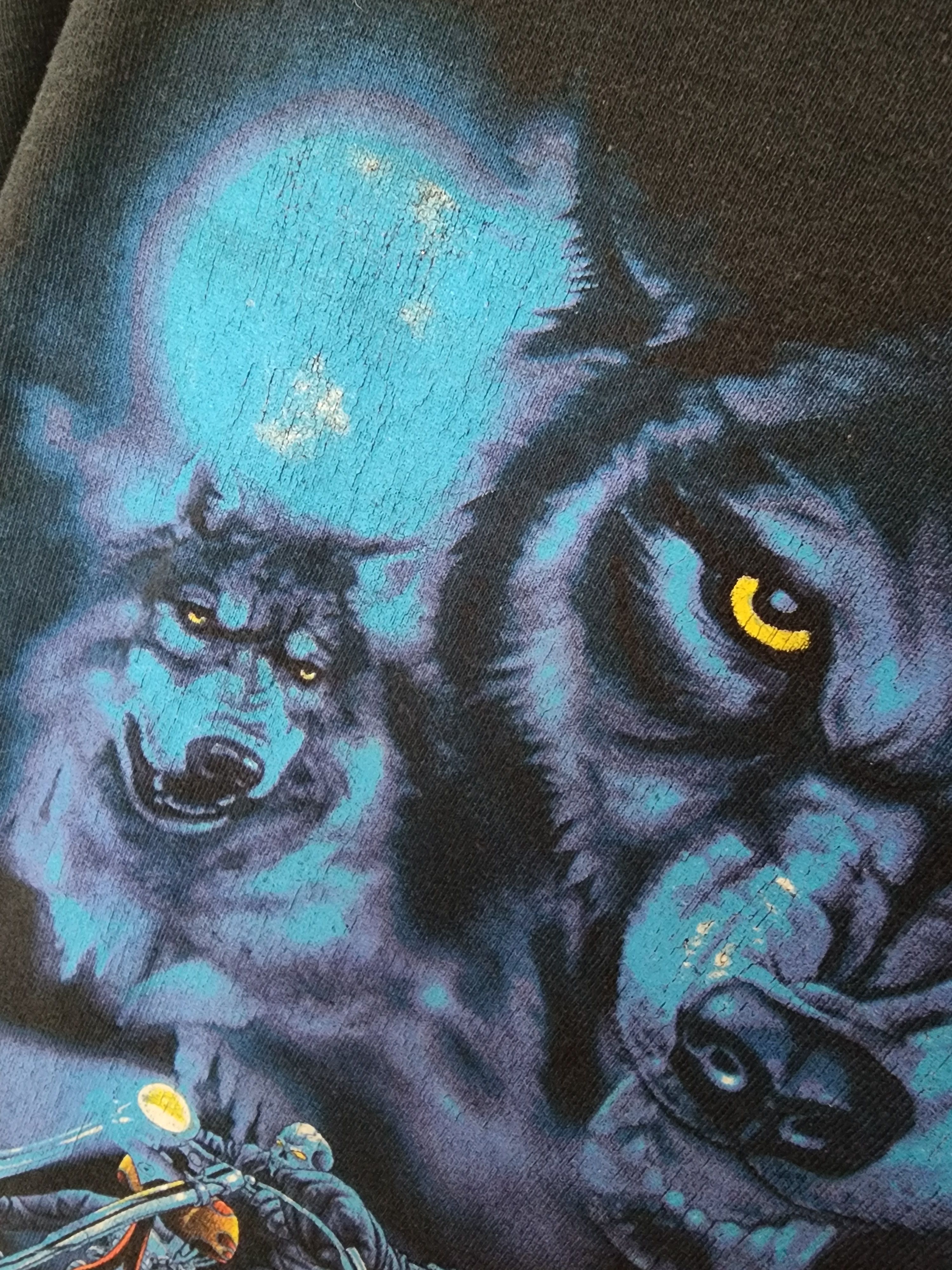 Vintage 2012 Sturgis Black Hills Rally Wolf & Motorcycle Graphic tee Size US XL / EU 56 / 4 - 3 Thumbnail