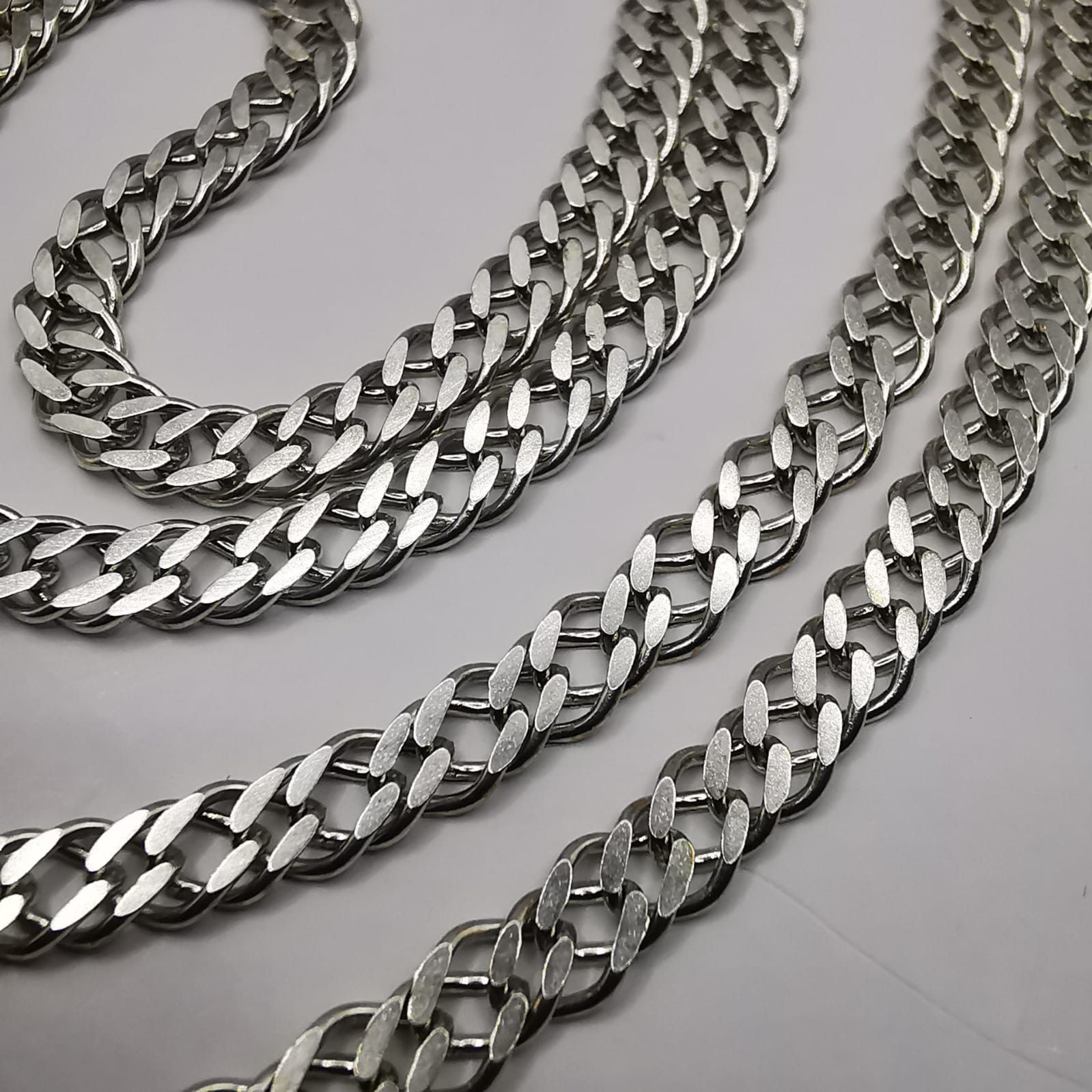 Sterling Silver Vintage Jewelry Chain, 925 Sterling Silver, Signed 13,12g Size ONE SIZE - 5 Thumbnail