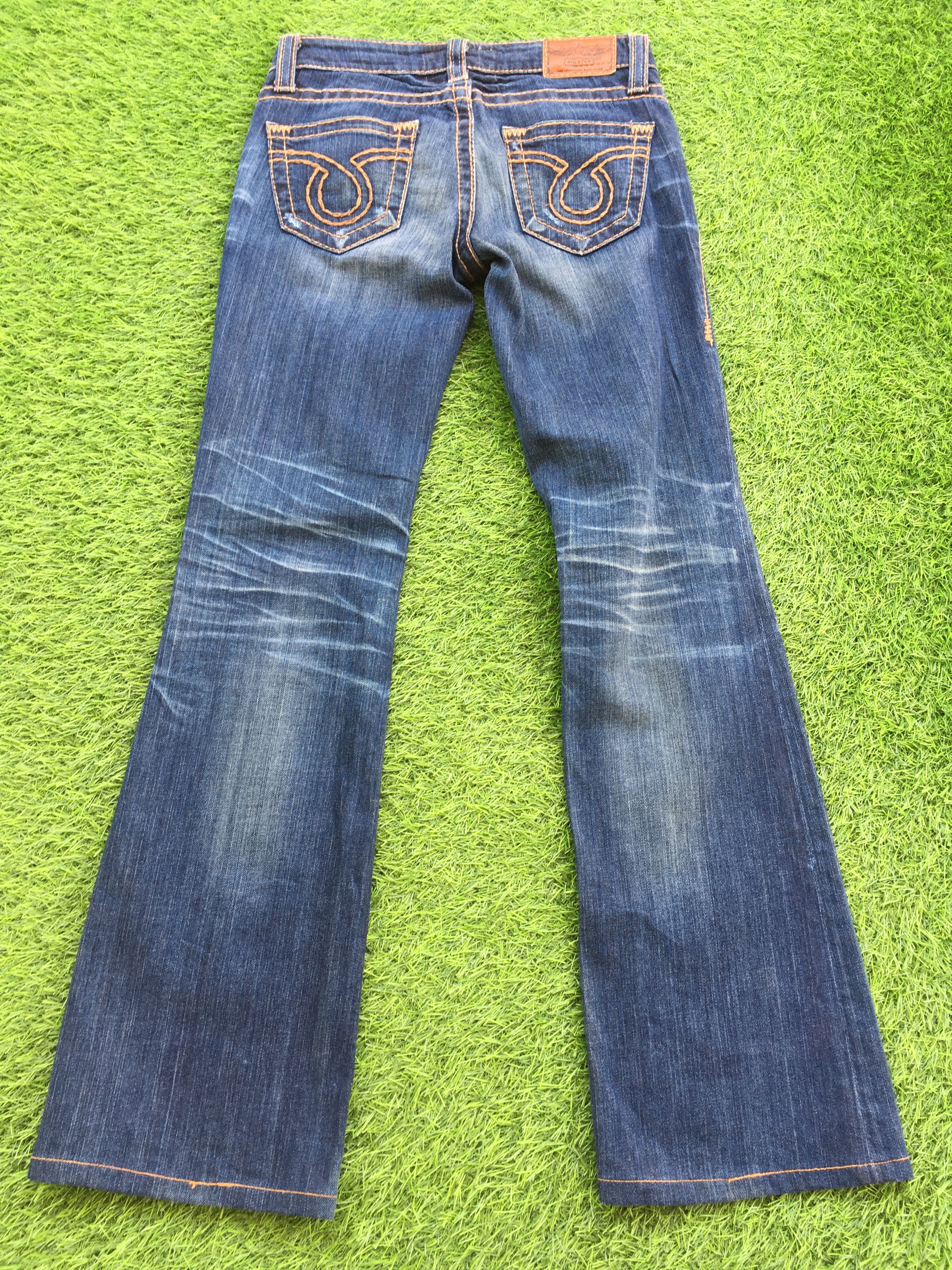 Big Star × Japanese Brand × Jean Big Star Bold Stitch Low Rise Bootcut Jeans D-956 Size 27" / US 4 / IT 40 - 2 Thumbnail