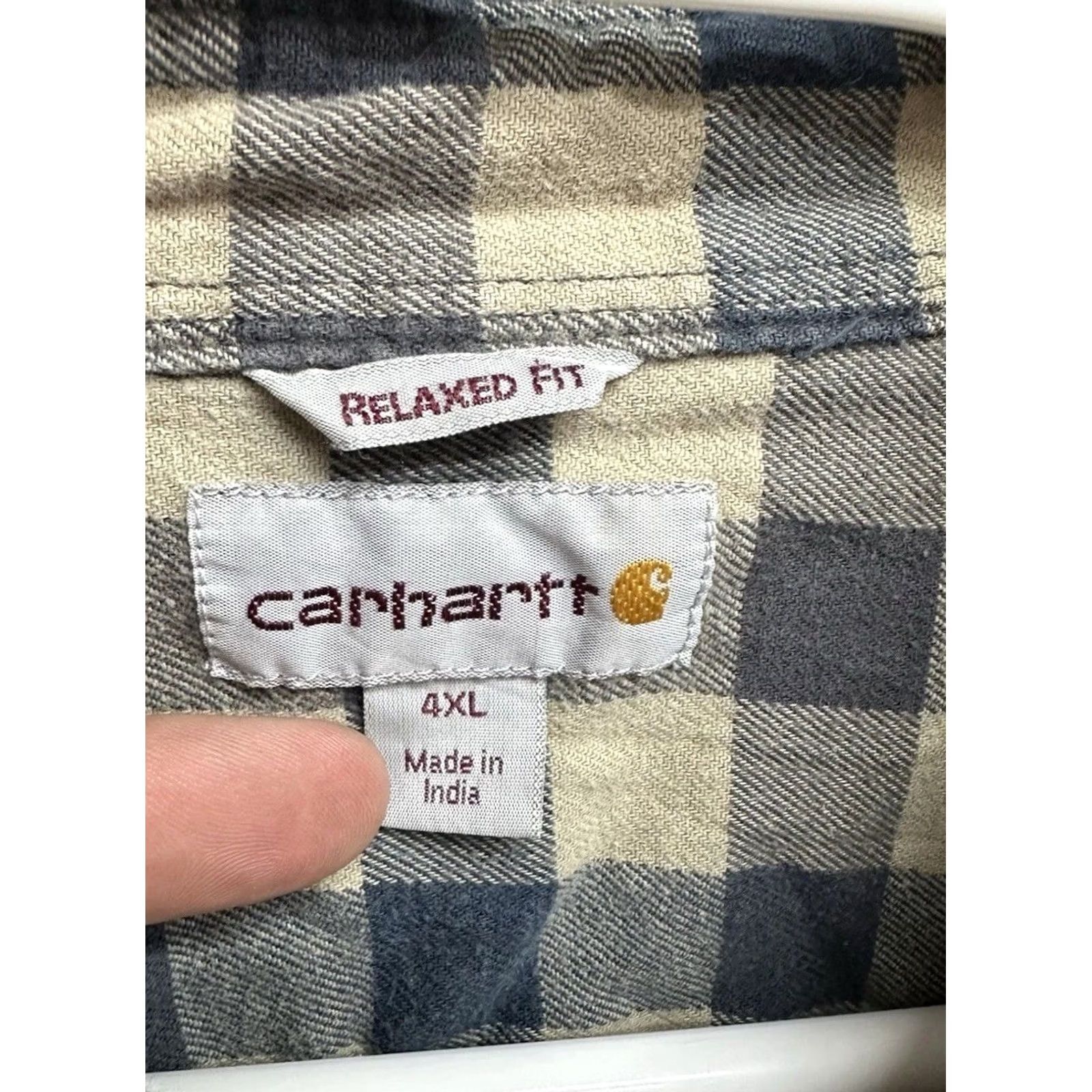 Carhartt Carhartt Men’s Button Shirt Plaid Multicolor Rugged Flex Hamilton Desert Long Sleeve 4XL Size US XXL / EU 58 / 5 - 3 Thumbnail