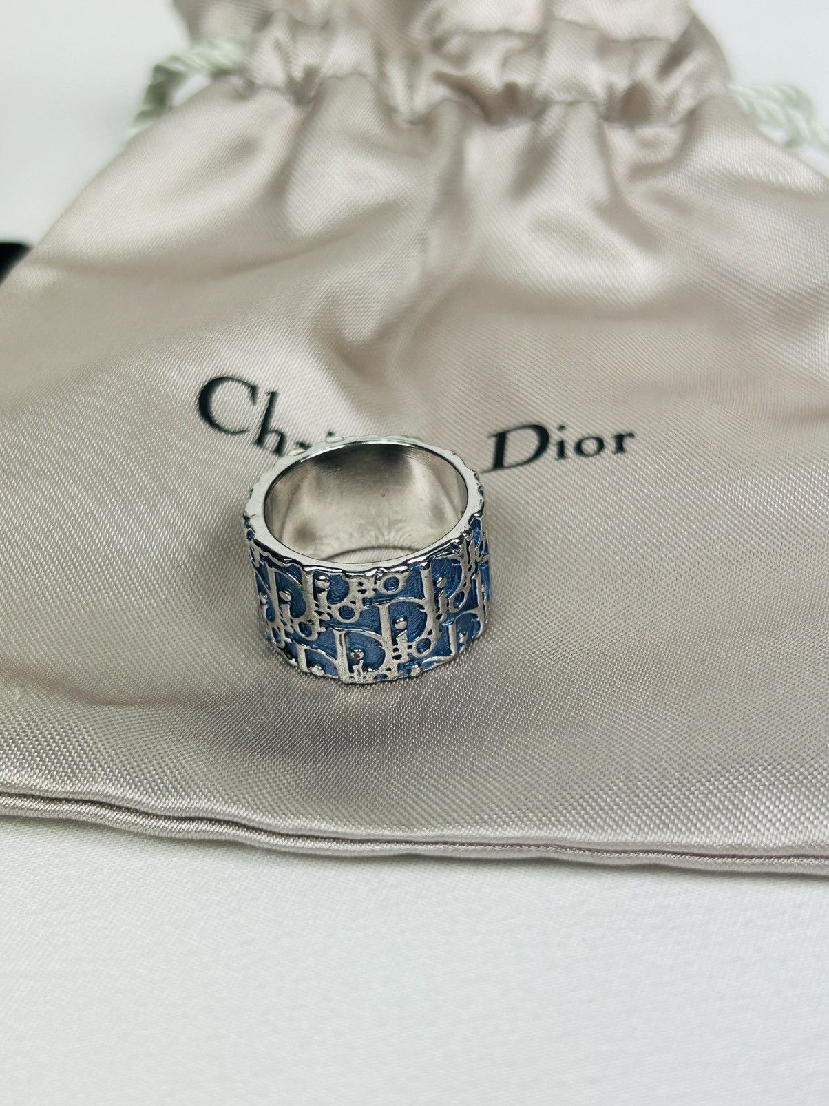 Dior Dior Blue Trotter 2 Ring Size 6 Size ONE SIZE - 4 Thumbnail