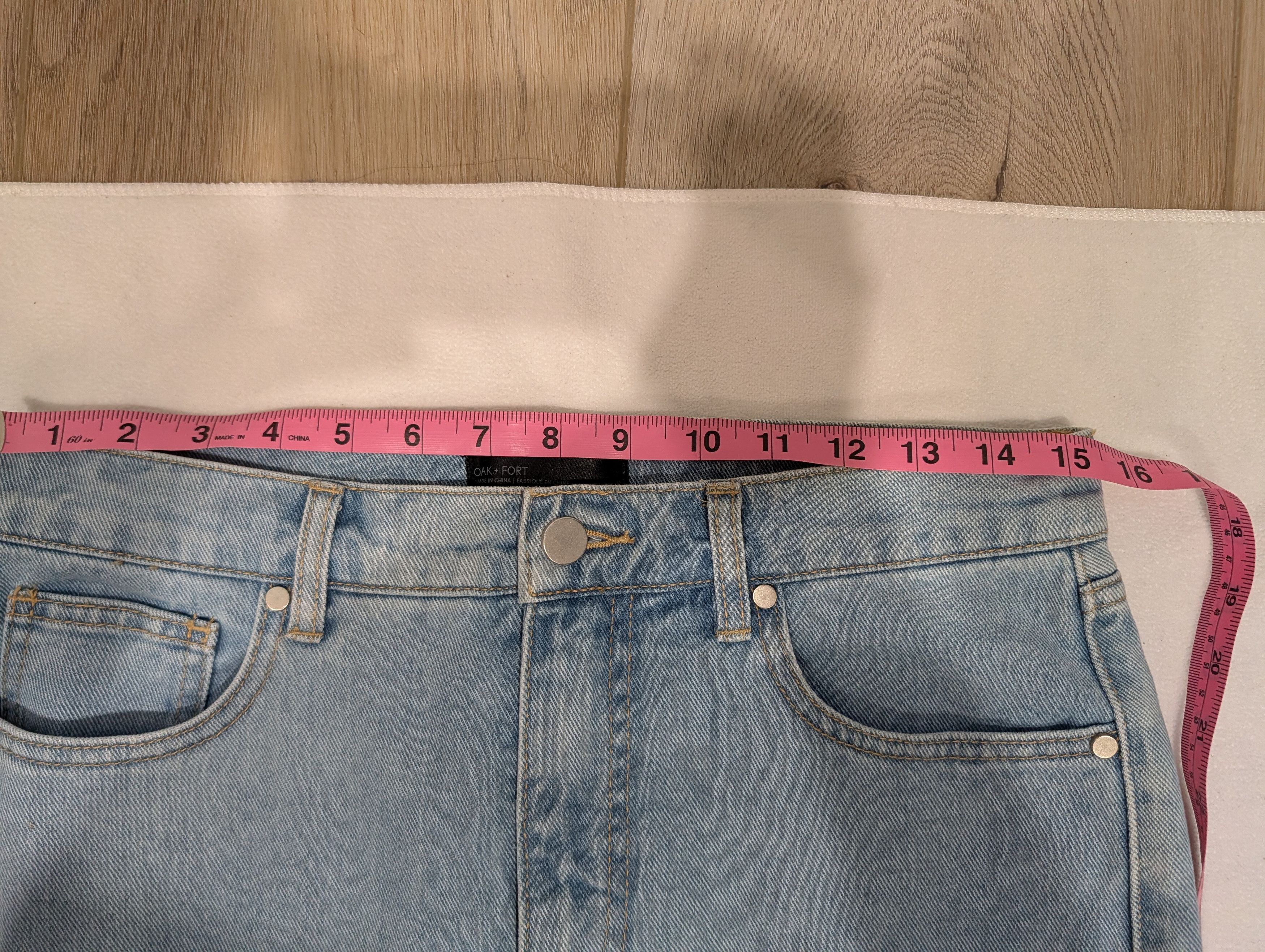 Oak + Fort Oak & Fort Super Light Wash straight leg denim Size US 30 / EU 46 - 3 Thumbnail