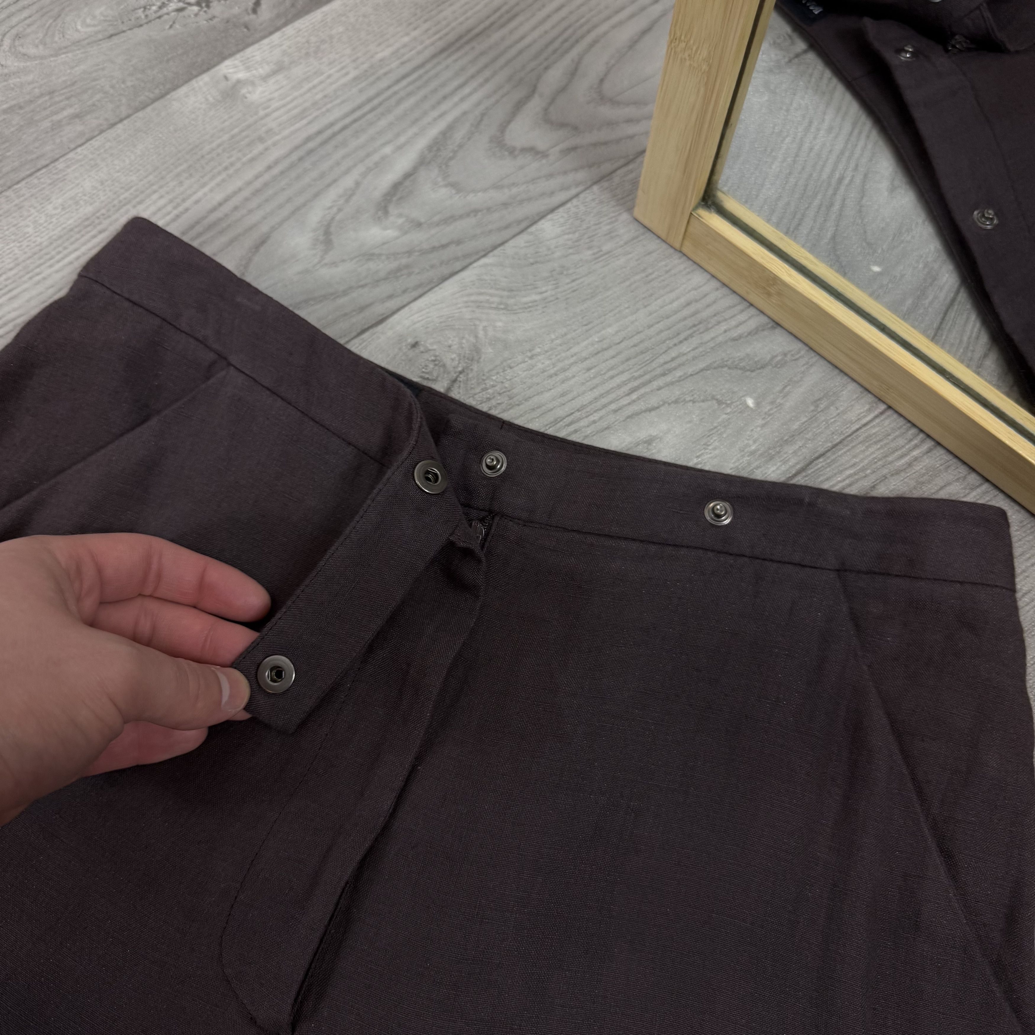 Giorgio Armani Vintage Giorgio Armani 80s Brown Classic Casual Pants Size 26" / US 2 / IT 38 - 9 Thumbnail