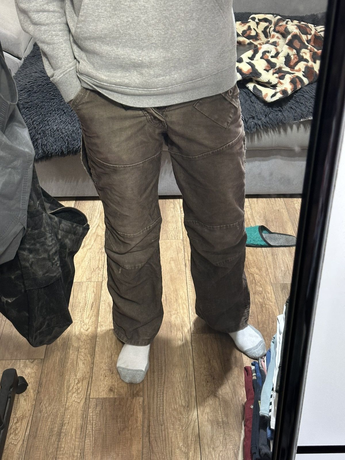 G-Star G Star Raw Vintage Cargo Velvet Pants Big Logo Size US 31 - 22 Thumbnail