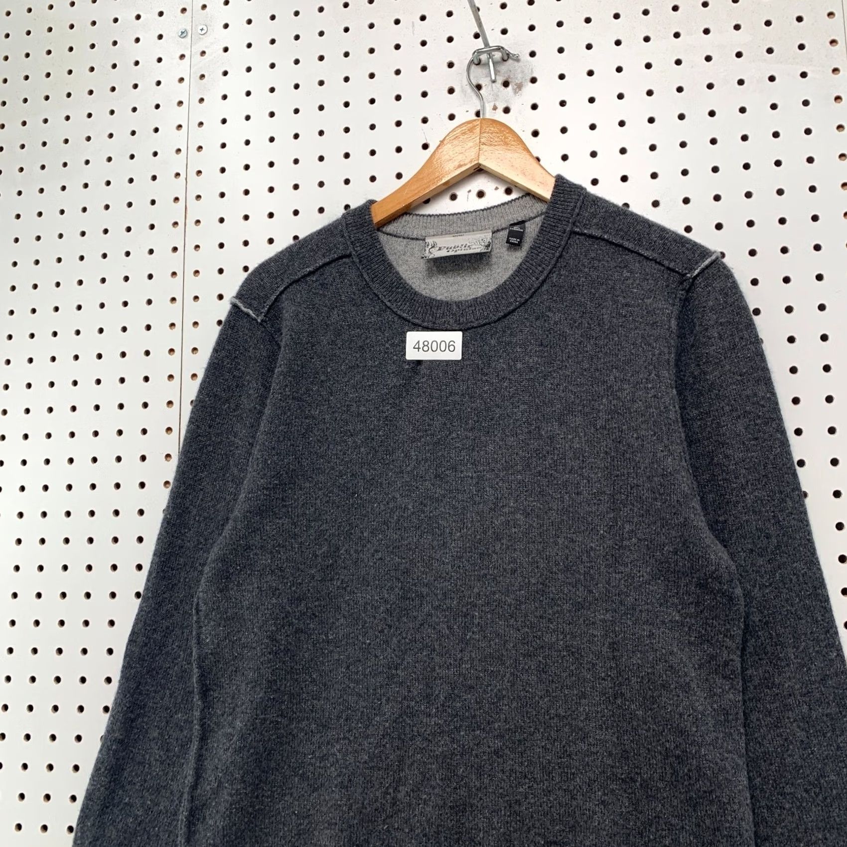 Vintage Public Opinion 100% Cashmere Sweater Mens M Gray Crewneck Pullover Knit Winter Business Casual Socks? Size US M / EU 48-50 / 2 - 6 Thumbnail