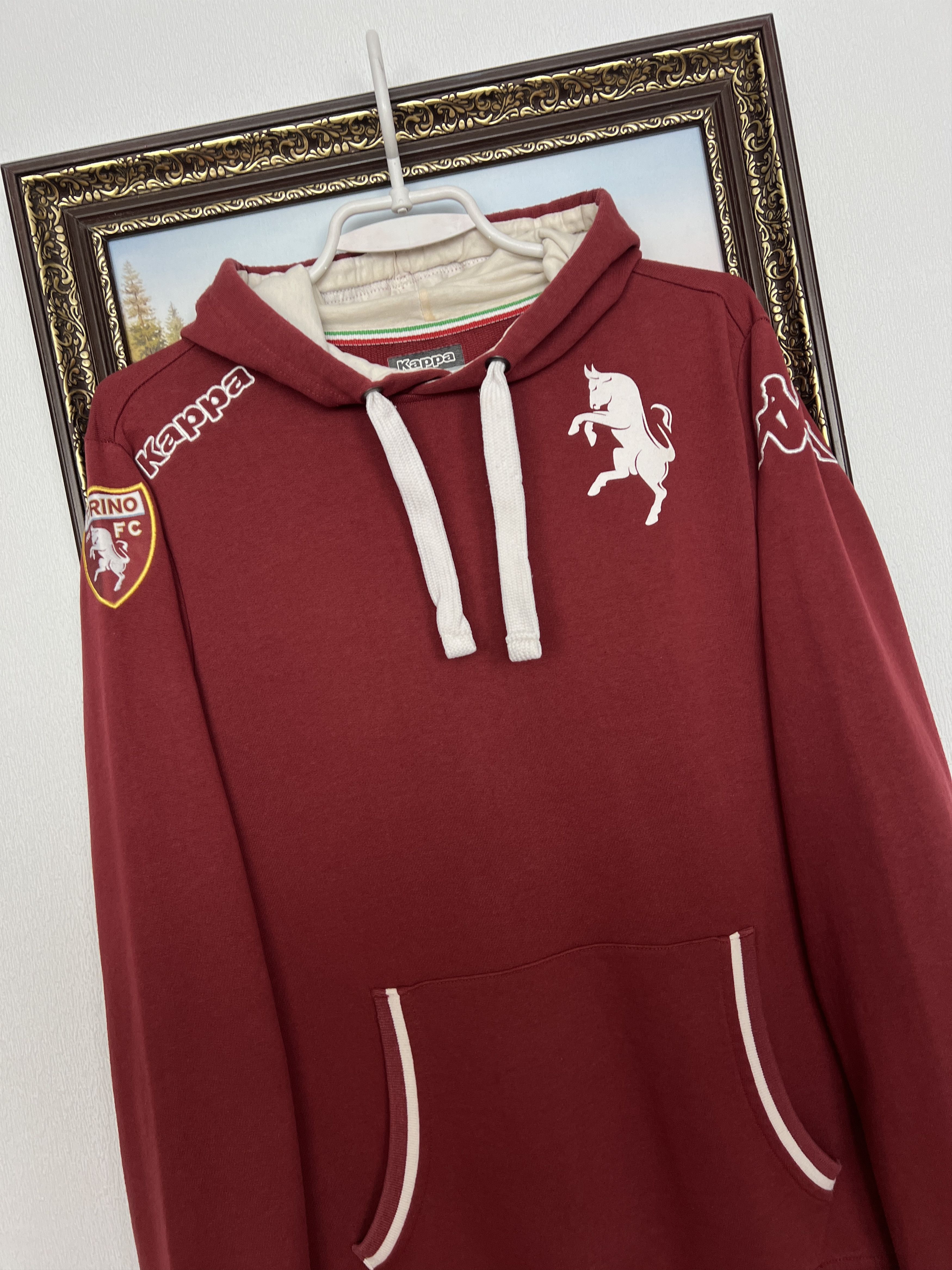 Kappa Vintage Torino Football Jacket Red Soccer Hoodie Track Top Size US M / EU 48-50 / 2 - 3 Thumbnail