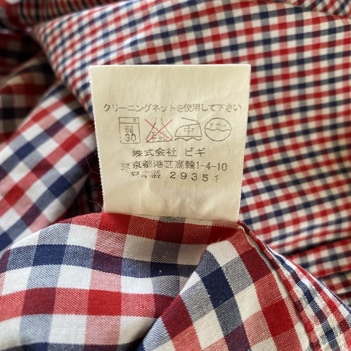 Frapbois FRAPBOIS Red Blue Gingham Check Shirt Size XS / US 0-2 / IT 36-38 - 12 Thumbnail