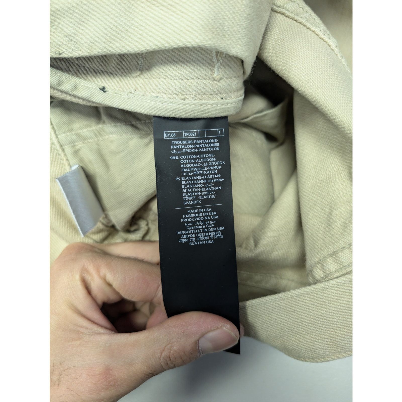 Tom Ford o1rshd1 Tapered Cotton Chino Jeans in Beige Size US 34 / EU 50 - 16 Thumbnail