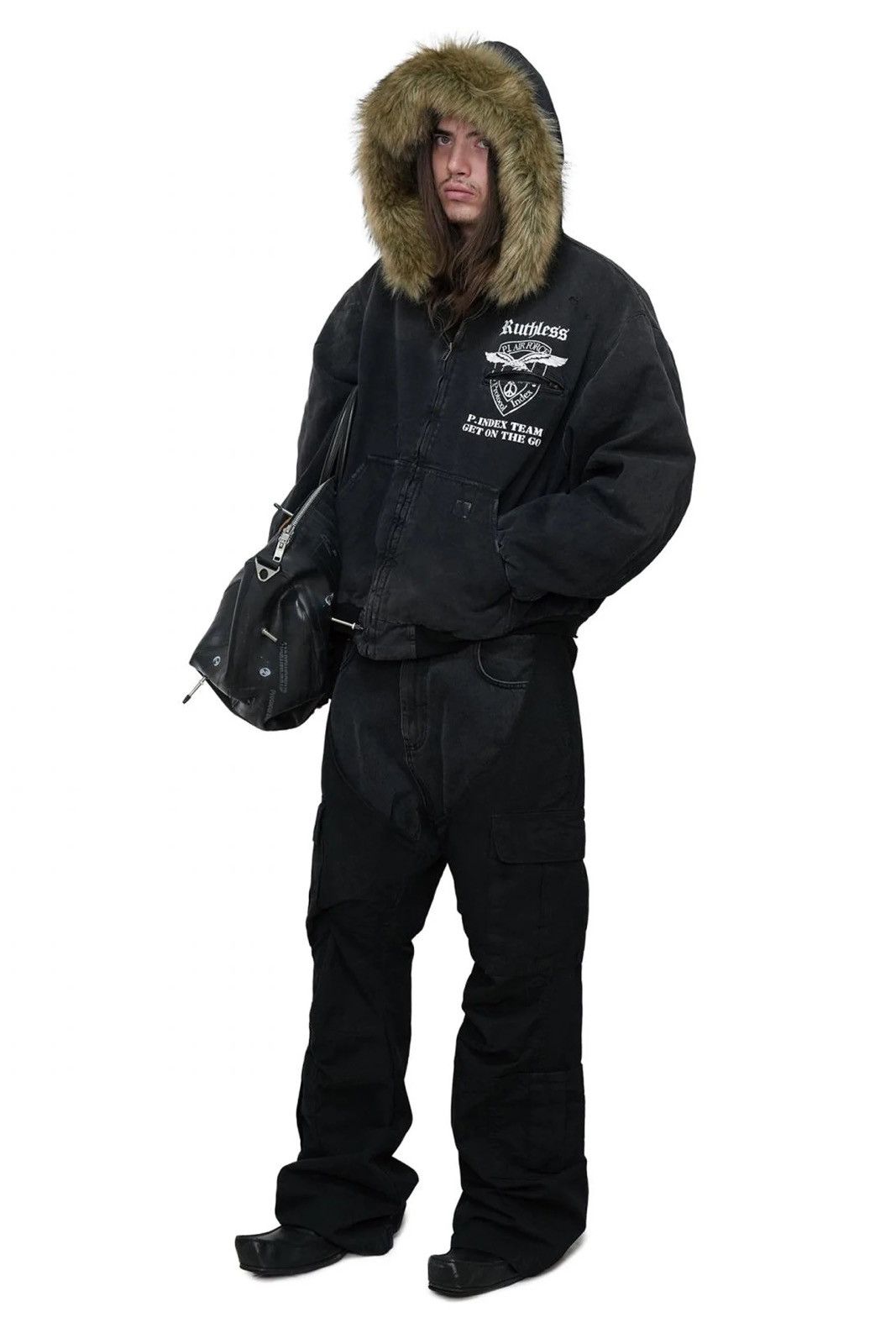 PROJECT G/R Protocol Index DETACHABLE FUR HOODIED WORK JACKET GR size 2 Size US M / EU 48-50 / 2 - 5 Thumbnail