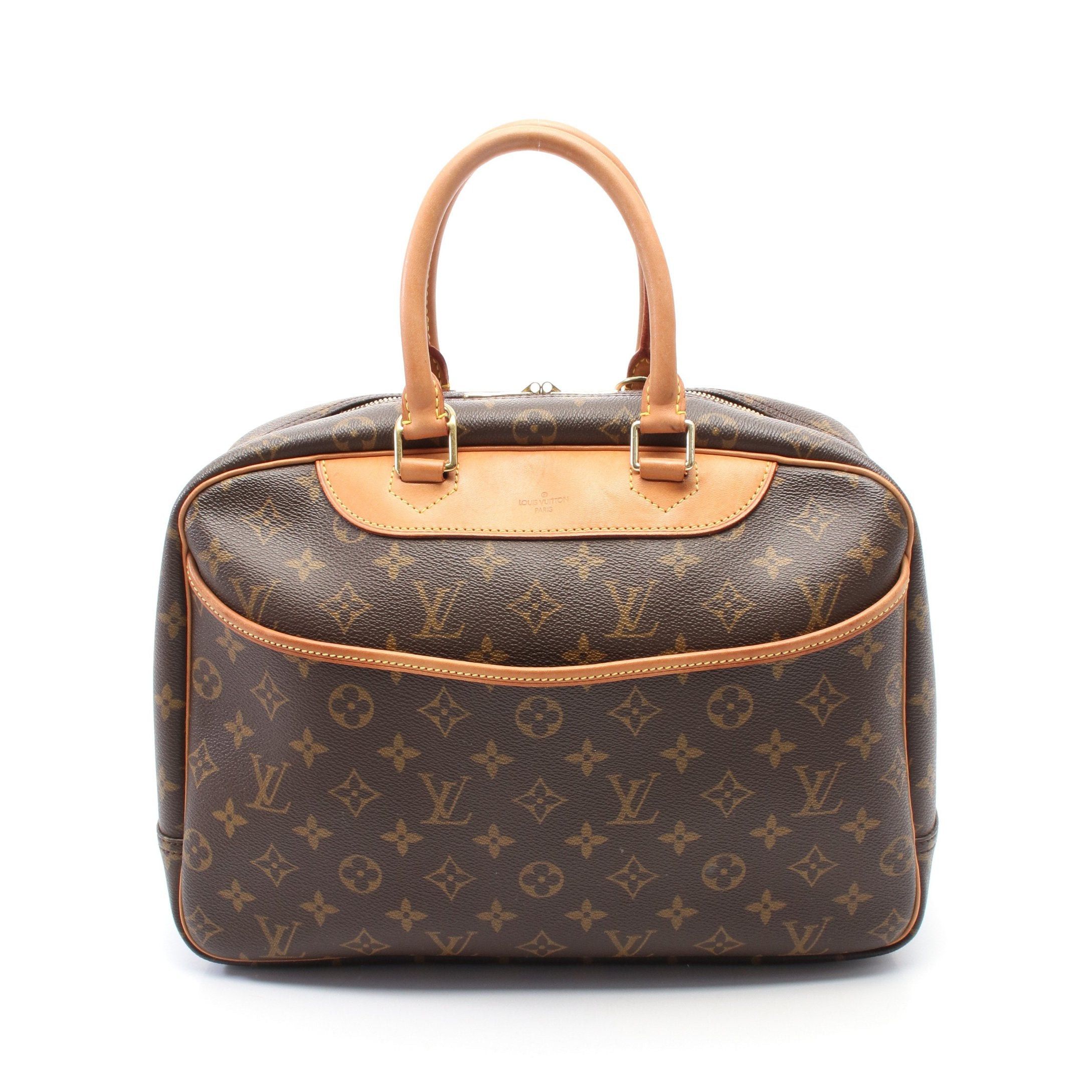 Louis Vuitton Louis Vuitton Deauville Bowling Vanity Monogram Handbag Leather Brown Size ONE SIZE - 1 Thumbnail