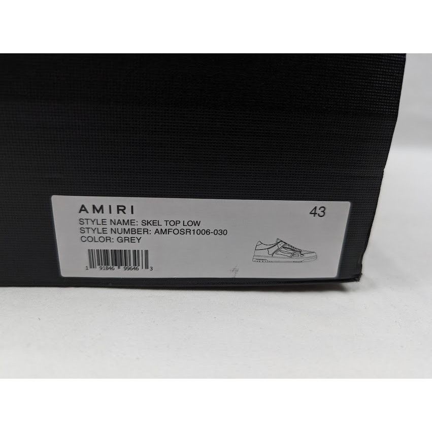 Amiri o1rshd1 Skelton Low-Top Sneakers in Grey Size US 10 / EU 43 - 22 Thumbnail
