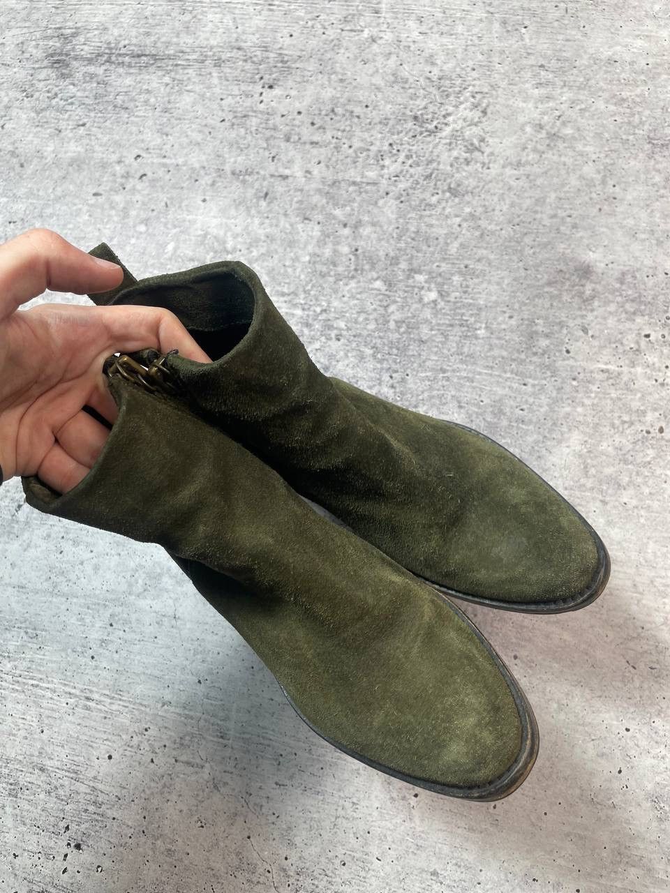 Diesel Vintage 00s Diesel Suede Ankle Boots Shoes Y2K Size US 7 / IT 37 - 3 Thumbnail