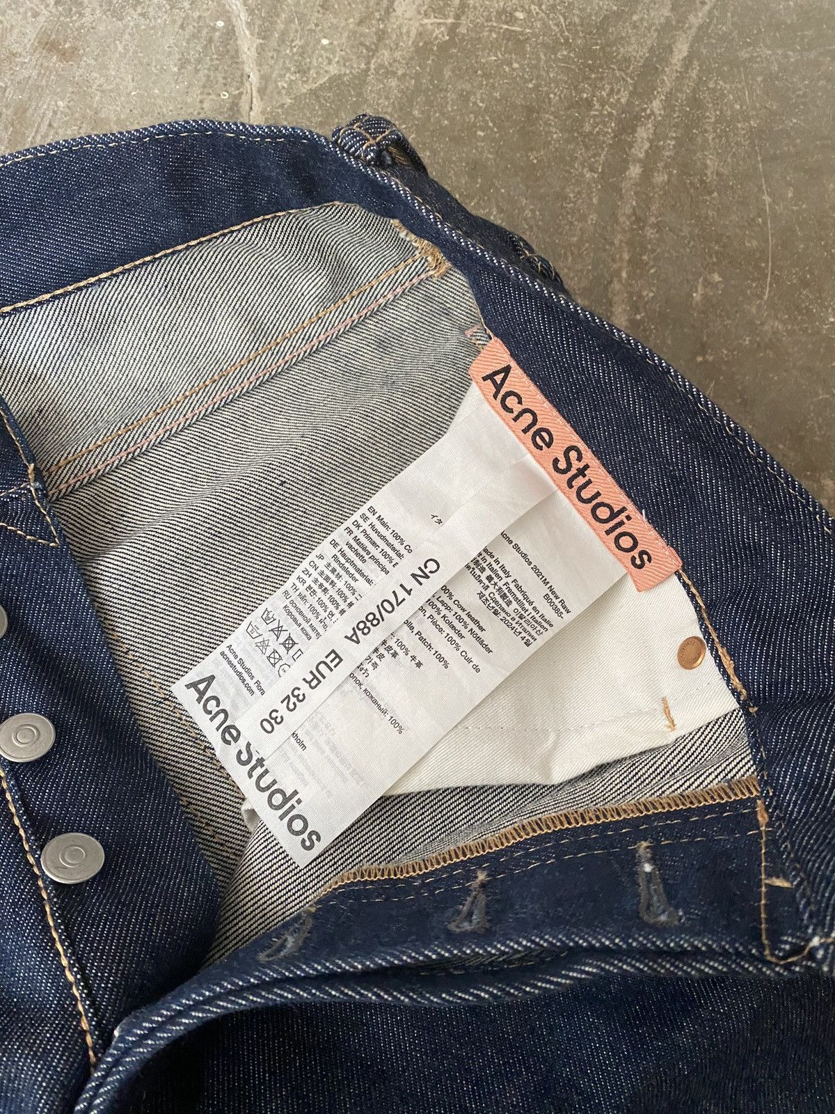 Acne Studios Acne Studios 2021M New Raw Jeans Kapital Our Legacy Celine Size US 32 / EU 48 - 5 Thumbnail