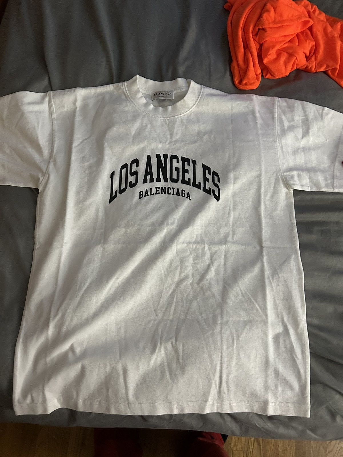 image of Balenciaga Los Angeles T Shirt in White, Men's (Size XS)