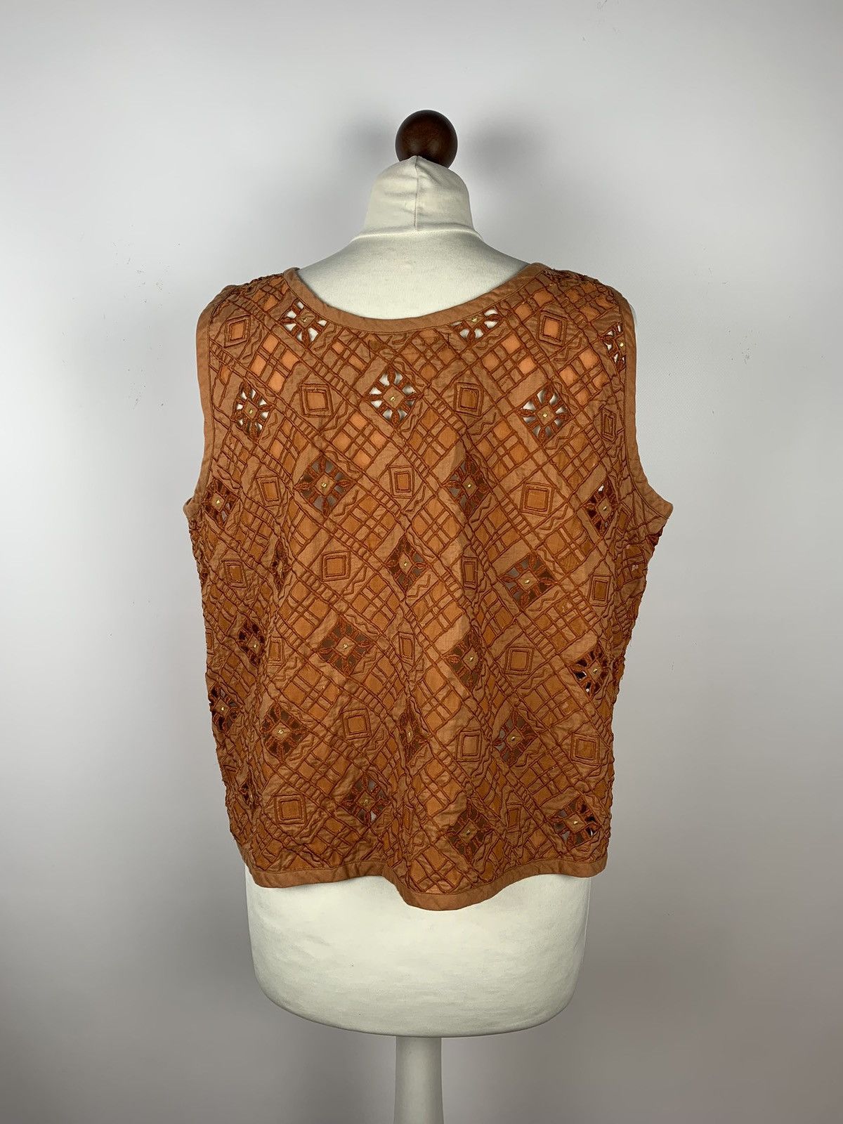 Gudrun Sjoden Gudrun Sjoden Mesh Tank Top Vest Sleeveless Gilet Size XL Size XL / US 12-14 / IT 48-50 - 2 Thumbnail