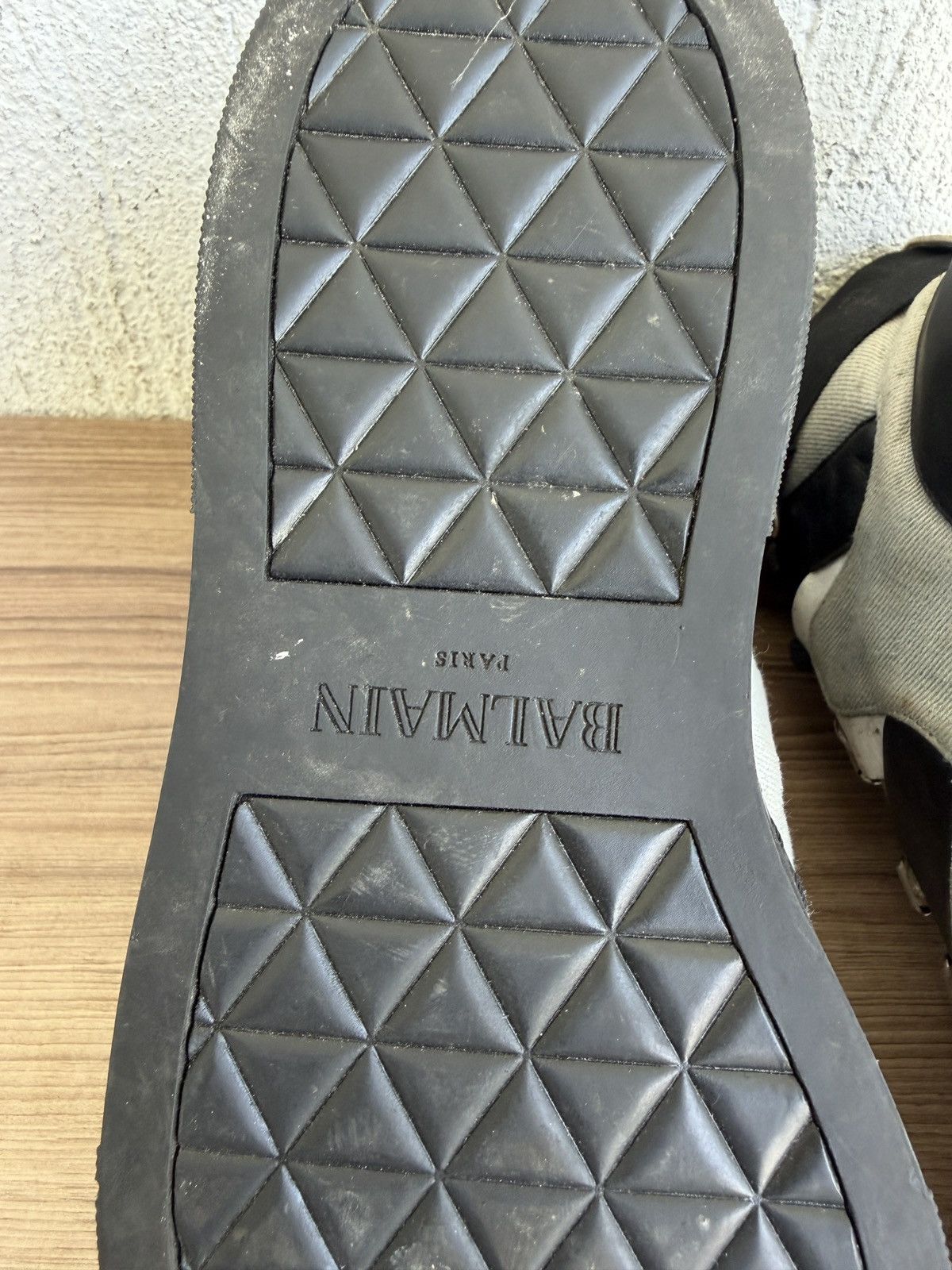 Balmain Denim Balmain log Sneaker Size US 6.5 / EU 39-40 - 18 Thumbnail