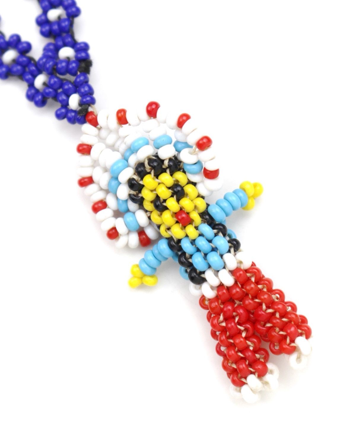 Hysteric Glamour 2000S NATIVE AMERICAN SEED BEAD FIGURE PENDANT NECKLACE Size ONE SIZE - 3 Thumbnail