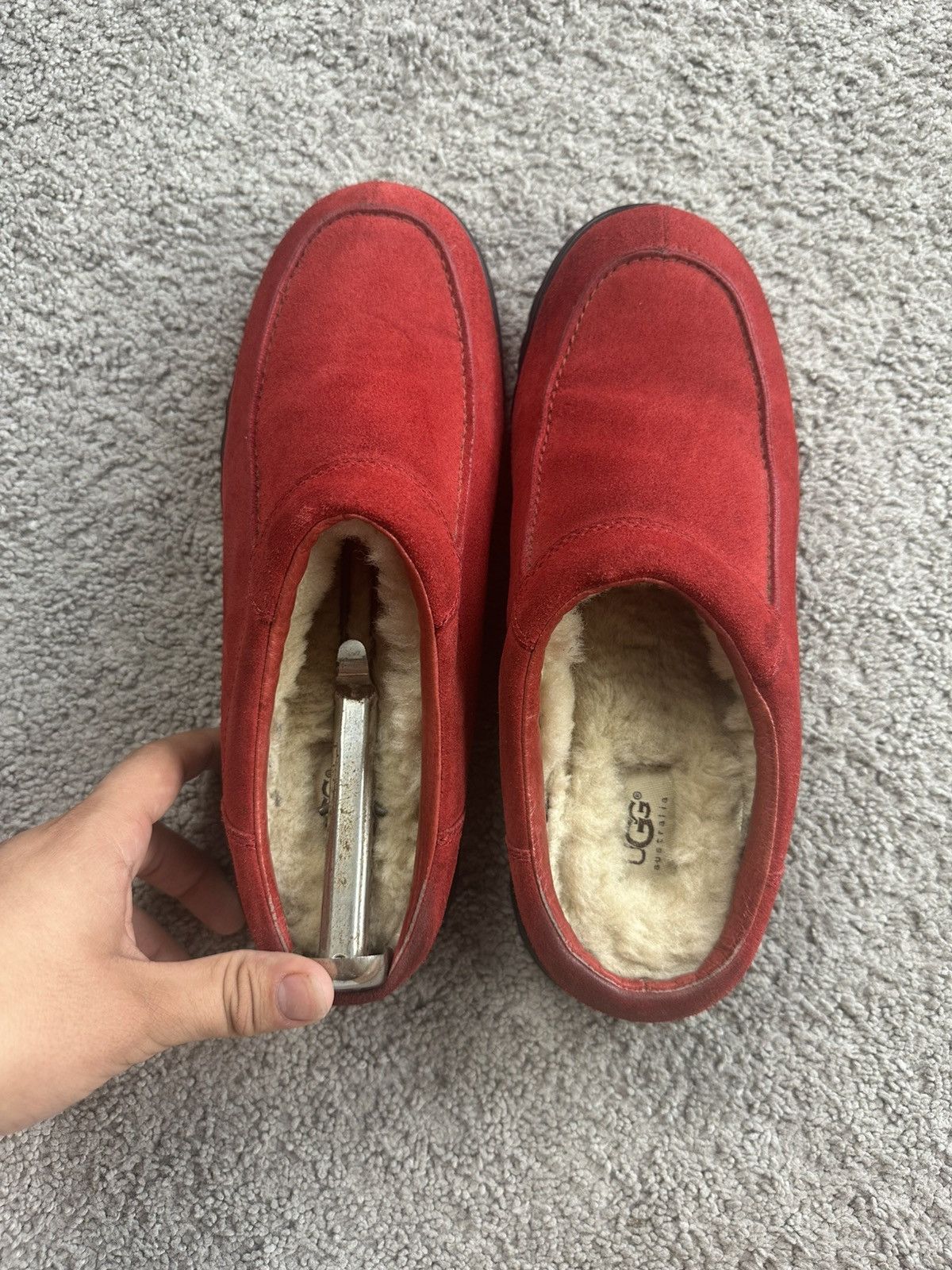 Ugg UGG Australia COTTAGE CLOG Red SLIP ON Slippers Rare Size 10 Size US 10 / IT 40 - 5 Thumbnail