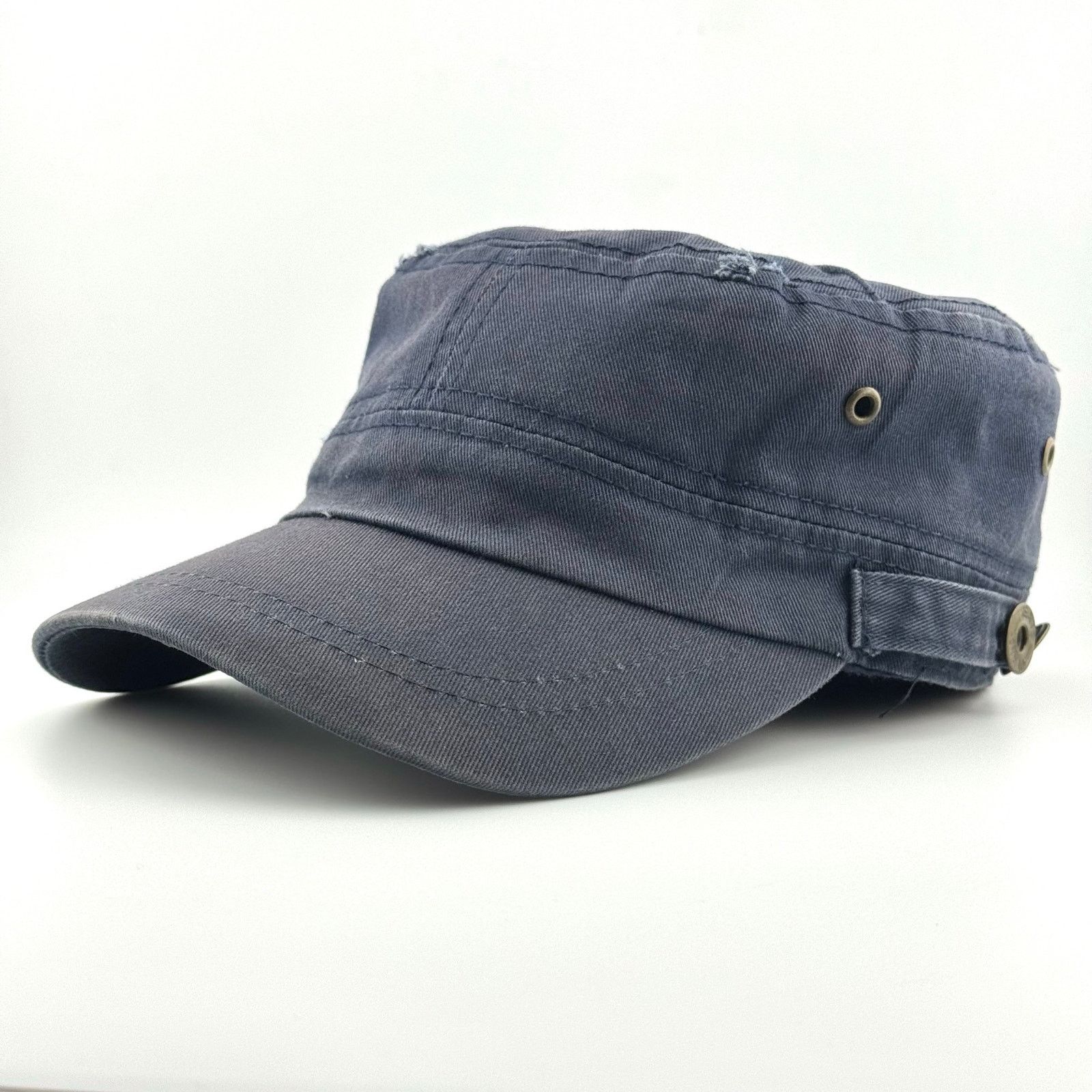 Japanese Brand Y2K Blank Sunfaded Distressed Military Work Hat Patrol Cap Size ONE SIZE - 2 Thumbnail