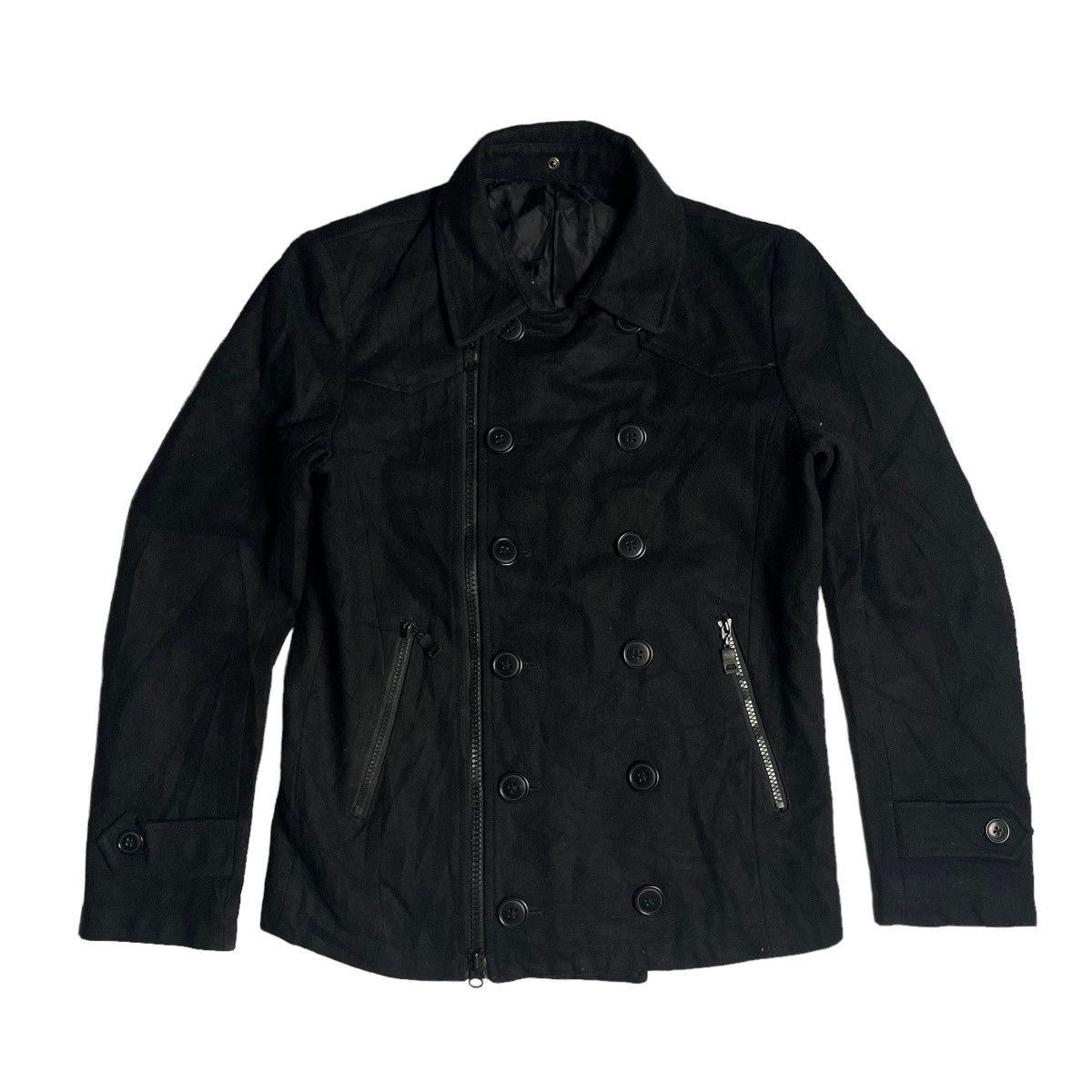 semanticdesign 🇯🇵 VINTAGE SEMANTIC DESIGN WOOL PUNK GOTHIC JACKET Size US M / EU 48-50 / 2 - 1 Thumbnail