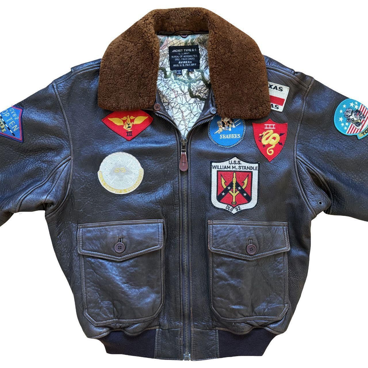 Avirex Avirex Top Gun Leather Flight Jacket Size US L / EU 52-54 / 3 - 4 Thumbnail