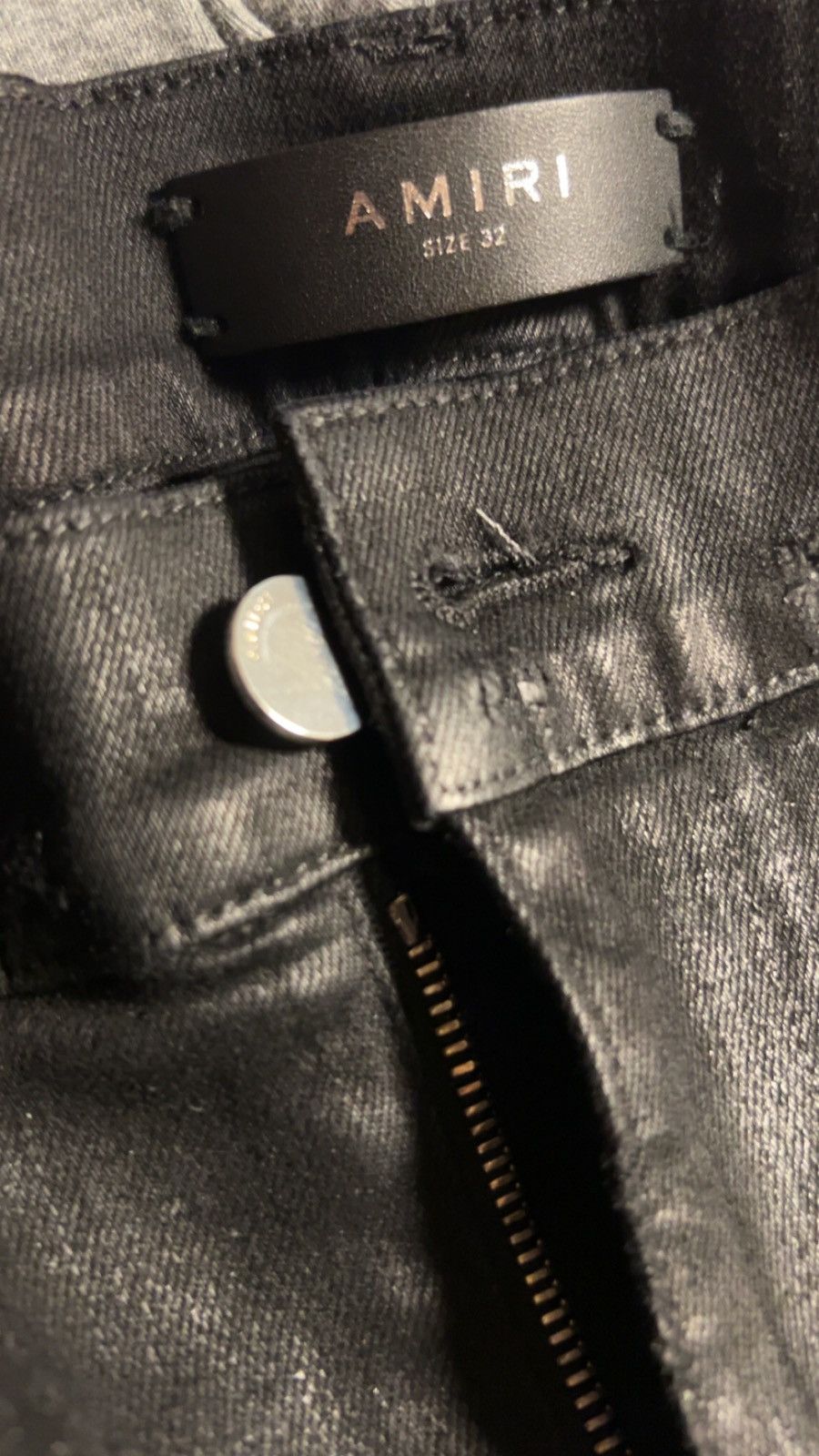 Amiri Black Waxed Thrasher Denim Size US 32 / EU 48 - 3 Thumbnail