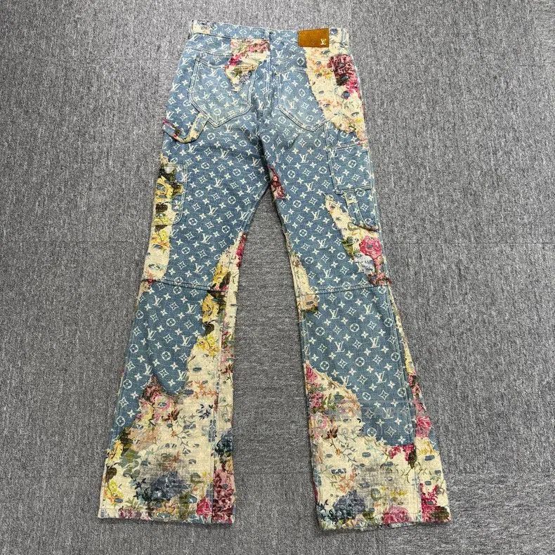 Louis Vuitton Louis Vuitton Floral Distressed Denim Pants. Size US 31 - 3 Thumbnail