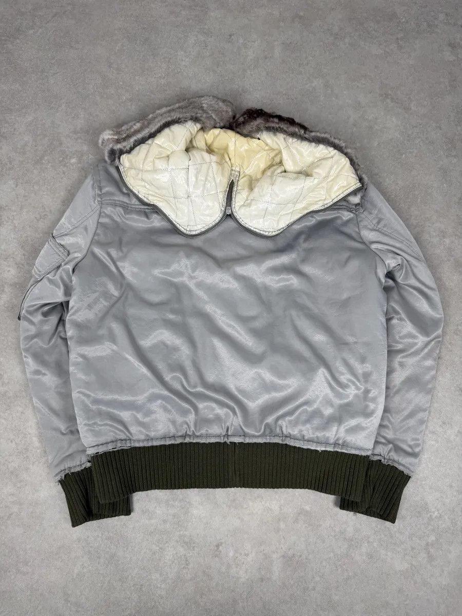 Dolce & Gabbana AW2004 Dolce & Gabbana Grey Aviator Patchwork Bomber Jacket Size US M / EU 48-50 / 2 - 5 Thumbnail