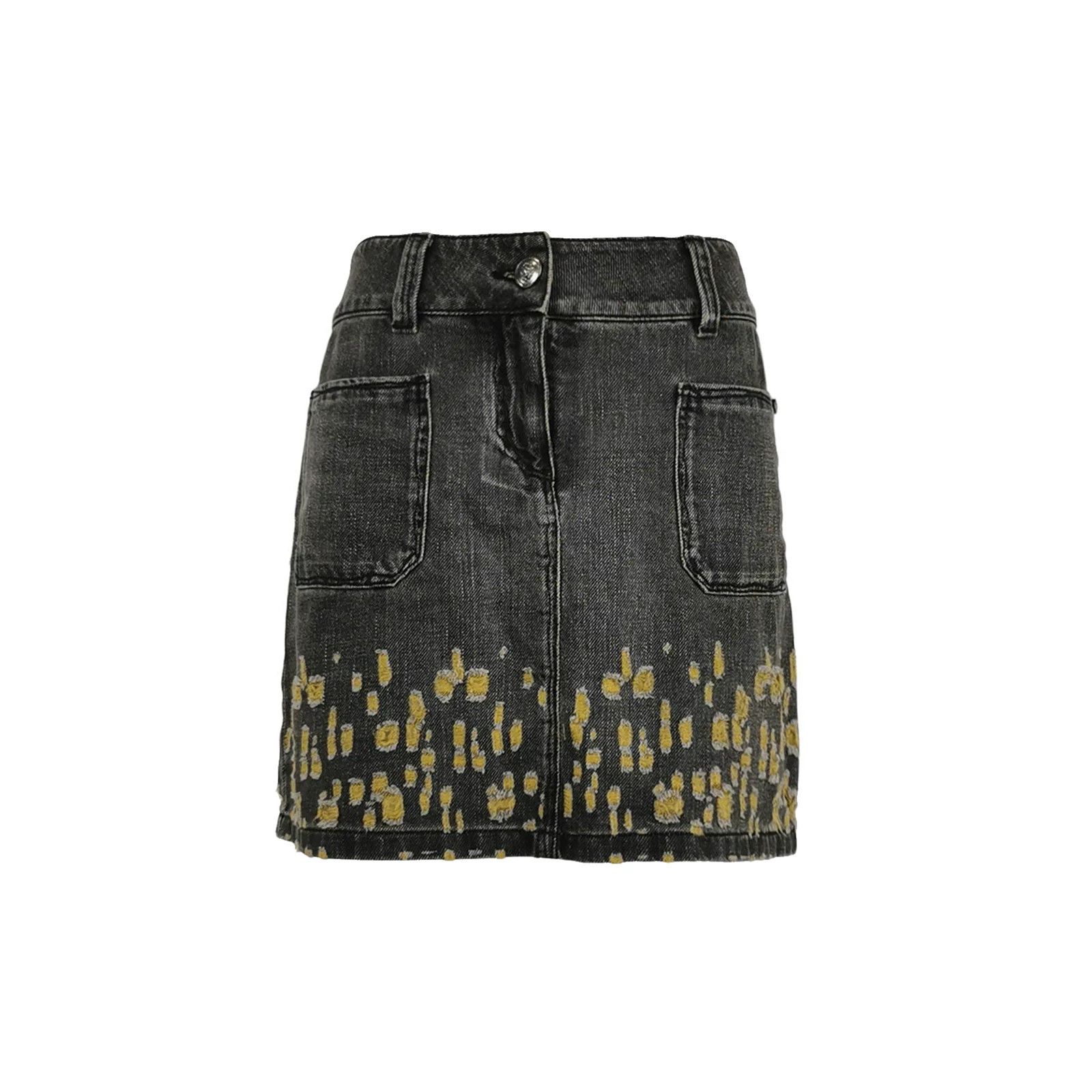 Chanel Chanel Denim Distressed Skirt Size 36 Size 36" / US 14 / IT 50 - 1 Thumbnail