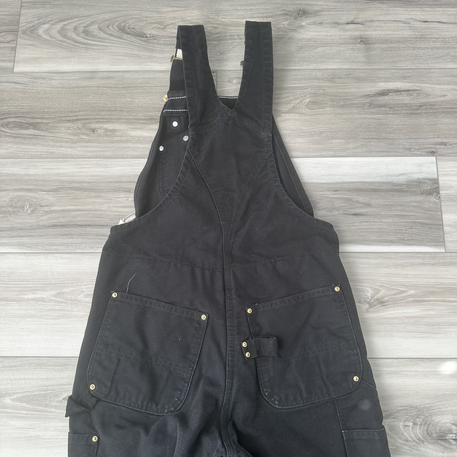 Carhartt VTG Carhartt Insulated Double Knee Overalls Mens 32x32 Black Size US L / EU 52-54 / 3 - 5 Thumbnail