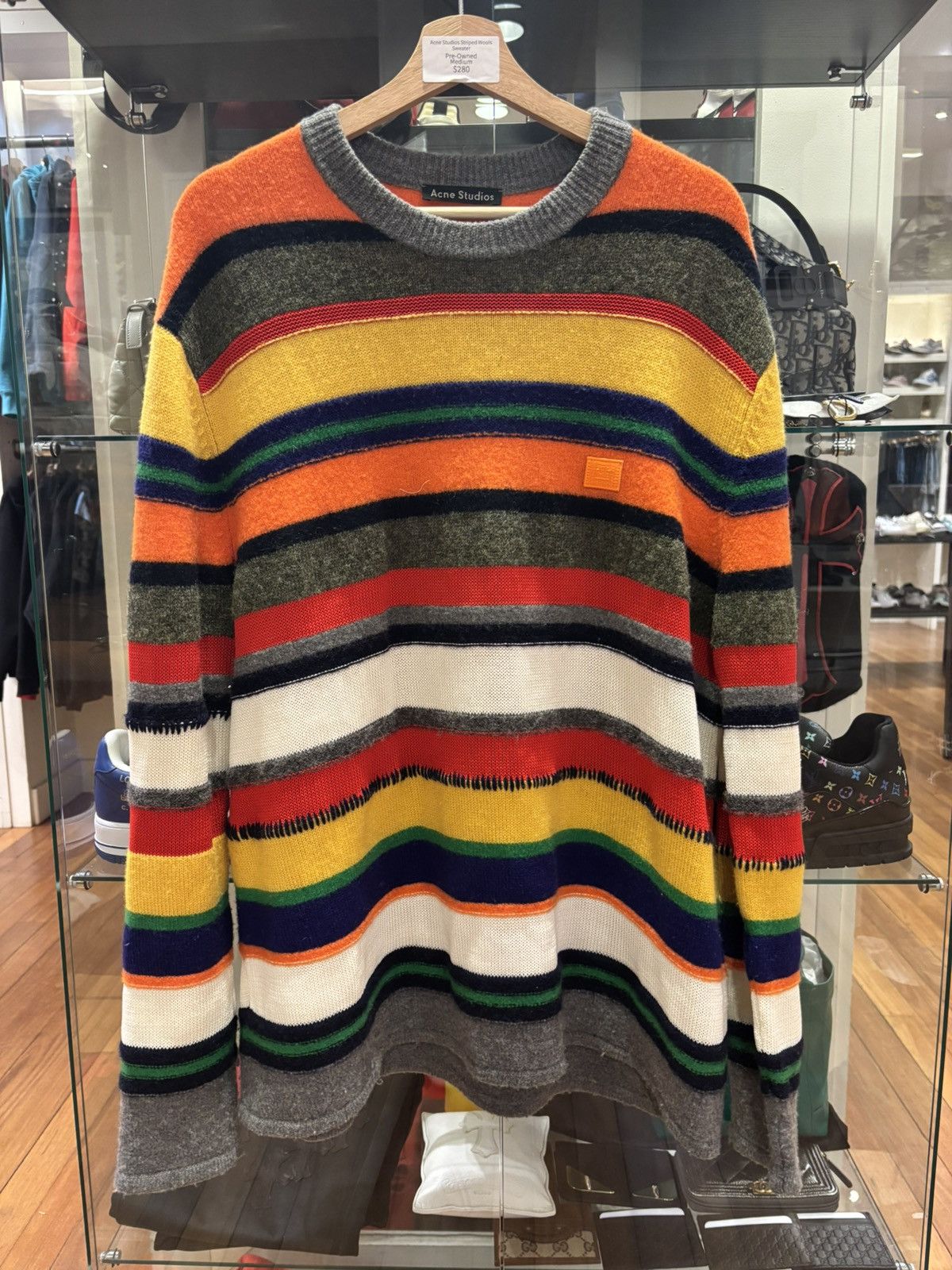 Acne Studios Acne Studios Striped Wool Sweater Size US M / EU 48-50 / 2 - 1 Thumbnail