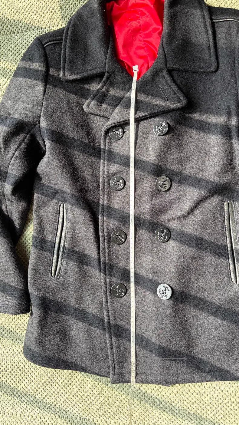 Schott Schott Classic navy woolen short double-breasted coat Size US M / EU 48-50 / 2 - 5 Thumbnail