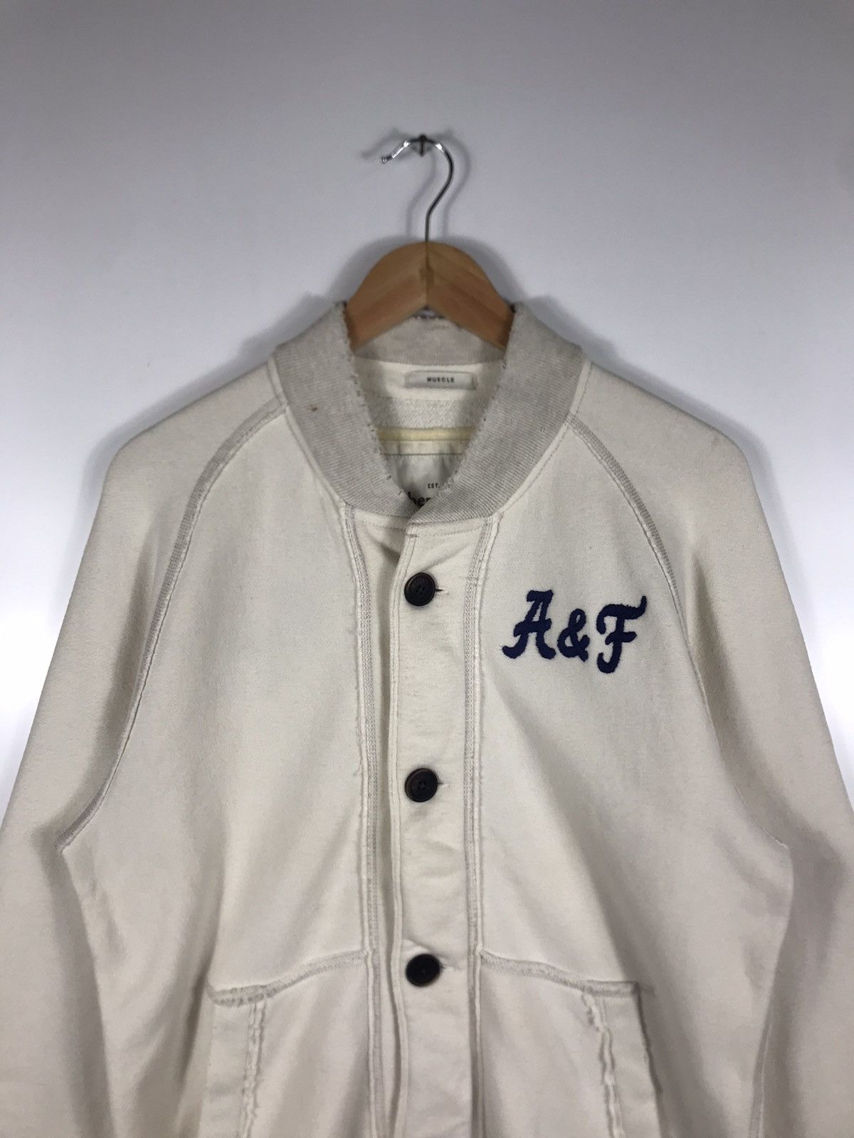 Abercrombie & Fitch 🔥Abercrombie & Fitch Muscle Button Shirt Sweater Size US L / EU 52-54 / 3 - 4 Thumbnail