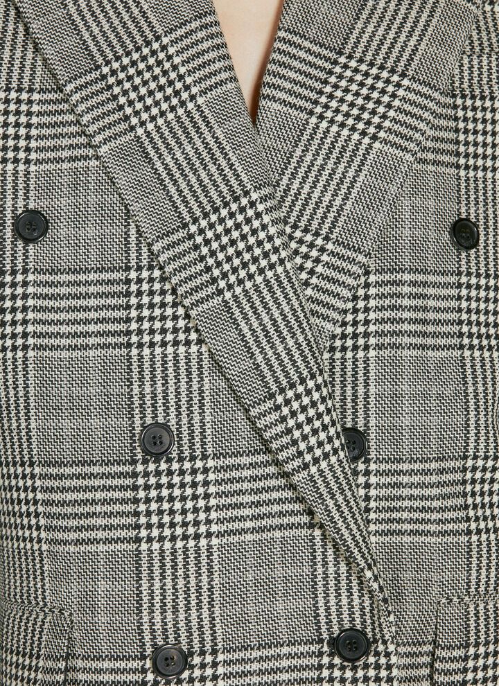 Saint Laurent Paris o1bcso1str1124 Oversized Jacket in Grey Size XS / US 0-2 / IT 36-38 - 4 Thumbnail