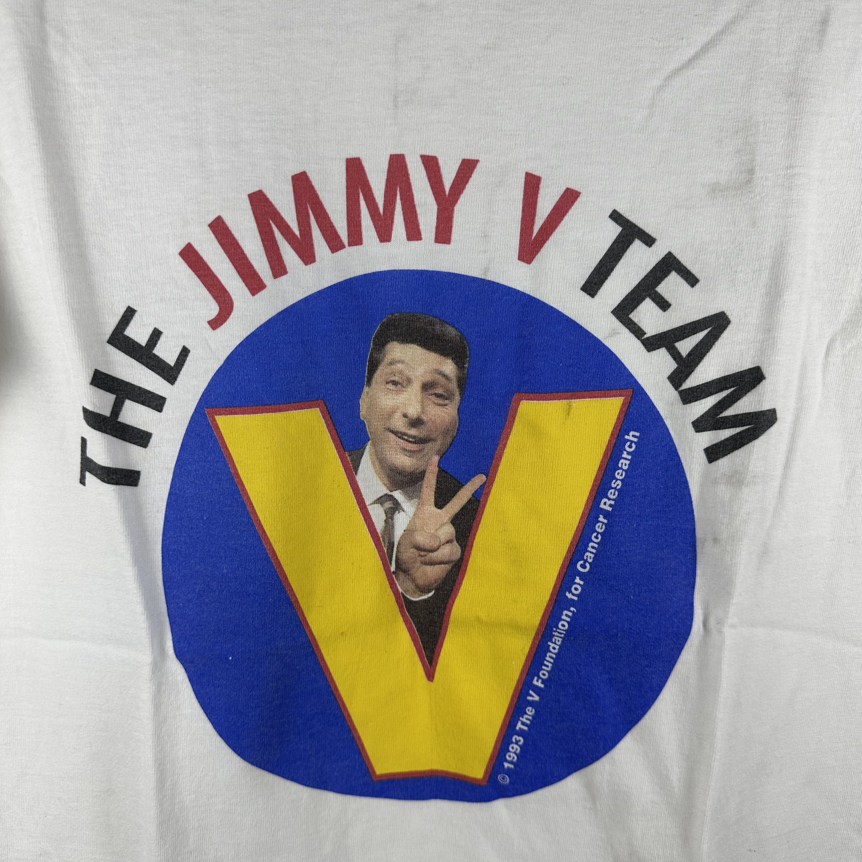 Vintage ​​​1993 Jim Valvano NC State Coach Jimmy V Team Salem Tee Size US M / EU 48-50 / 2 - 2 Thumbnail