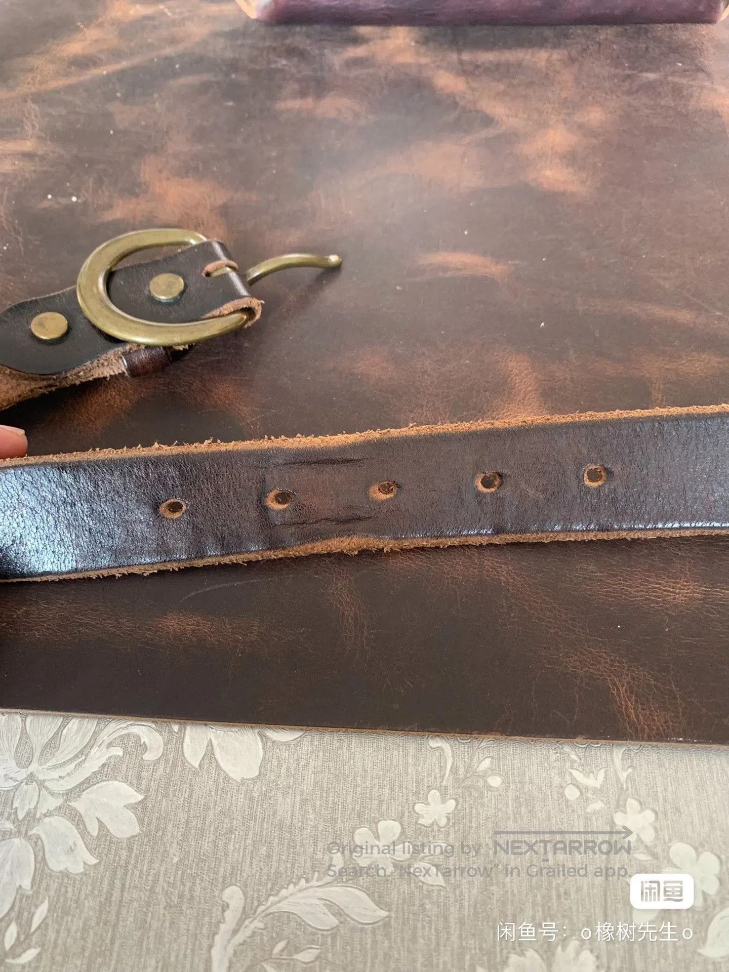 RRL Ralph Lauren RRL Brown Leather Belt. Size ONE SIZE - 5 Thumbnail