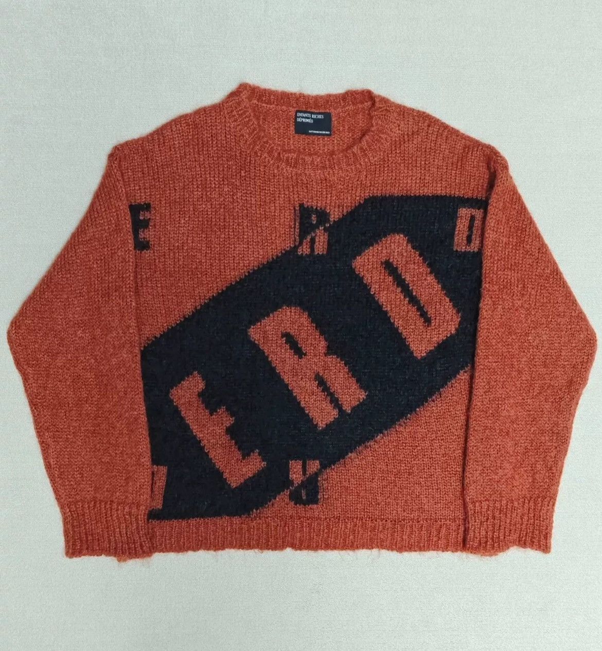 Enfants Riches Deprimes Enfants Riches Deprimes mohair slogan sweater - DMC Size US L / EU 52-54 / 3 - 1 Thumbnail