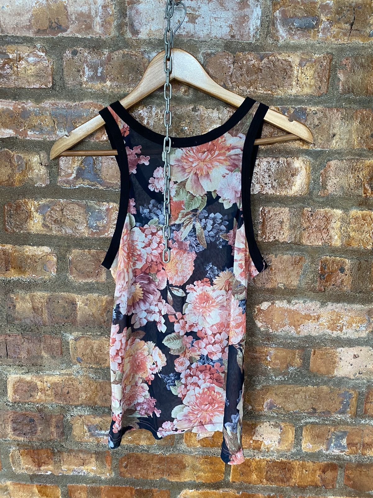 Tornado Mart Vtg Tornado Mart Mesh floral tank Size S / US 4 / IT 40 - 8 Thumbnail