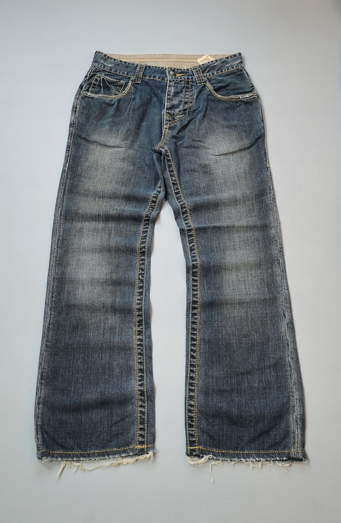 Vintage Stitchs Alabama Crow Loose Denim Jeans Size US 33 - 1 Thumbnail