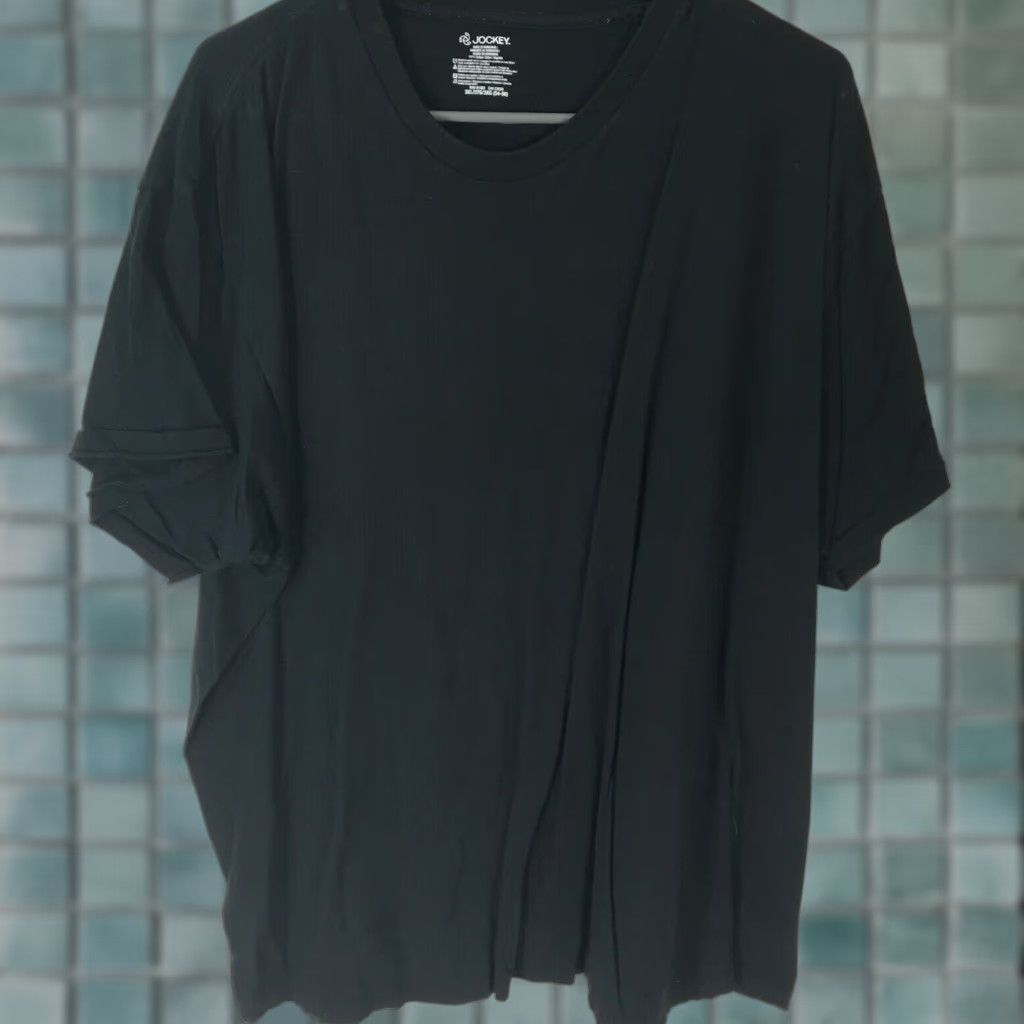 Jockey Jockey Stayview Men's Casual Crew Neck Shirt, 3XL, Black, Classic Fit, Short Sleeve, Comfort Size US XXL / EU 58 / 5 - 1 Thumbnail