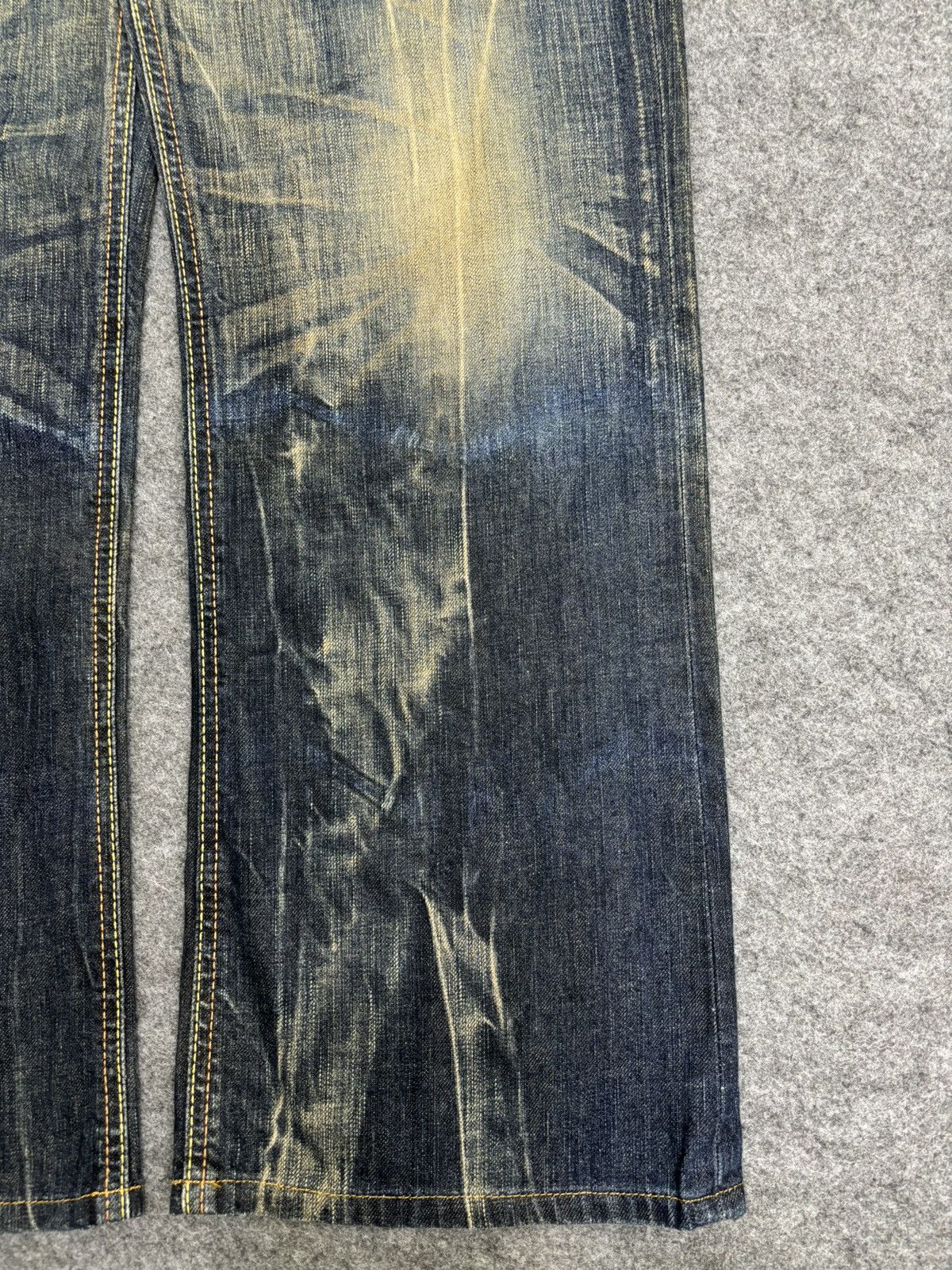 Edwin 💥Insane Raw Fades💥Edwin 503 Wide Japan Style Denim F478 Size US 33 - 8 Thumbnail