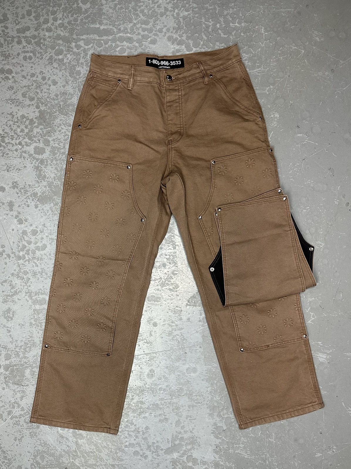 LOSTSHDWS Lost SHDWS Detachable Double Knee Cork Carpenter Jeans Size US 32 / EU 48 - 1 Thumbnail