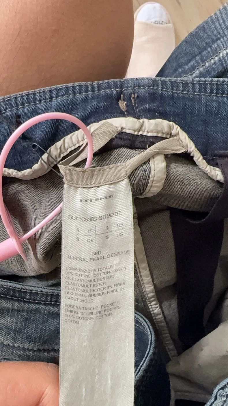 Rick Owens rick owens size s Diagonal Zipper Gradient Denim Hanging Cr Size US 28 / EU 44 - 2 Thumbnail