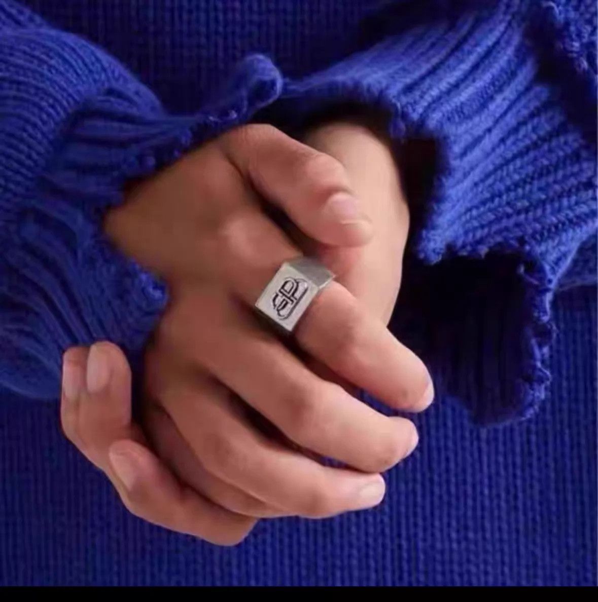 Balenciaga Balenciaga Rare Runway Silver Lock Ring Size ONE SIZE - 5 Thumbnail