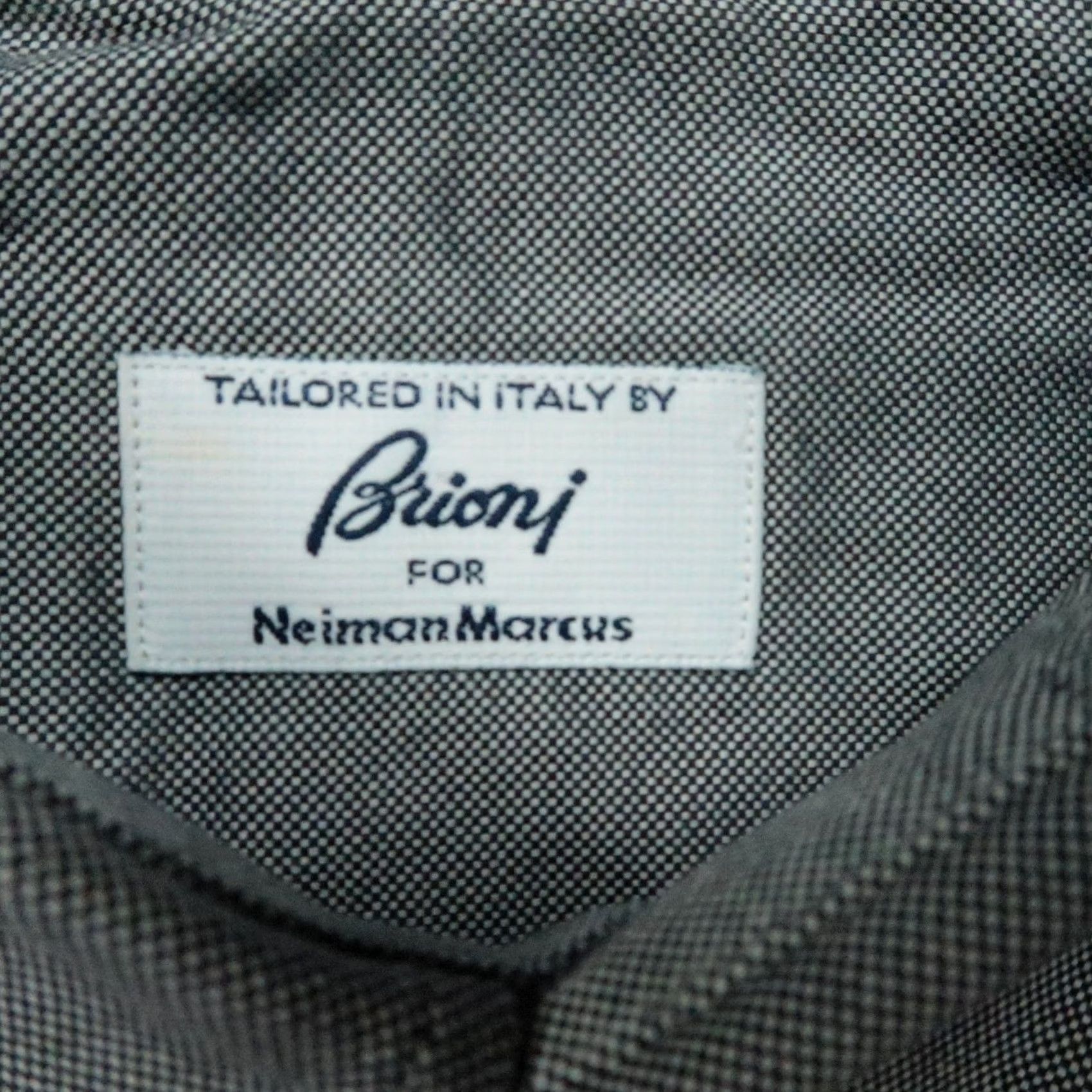 Brioni VINTAGE Brioni Shirt Mens 2XL Gray Long Sleeve Button-Up Italy Oxford Size US XXL / EU 58 / 5 - 3 Thumbnail